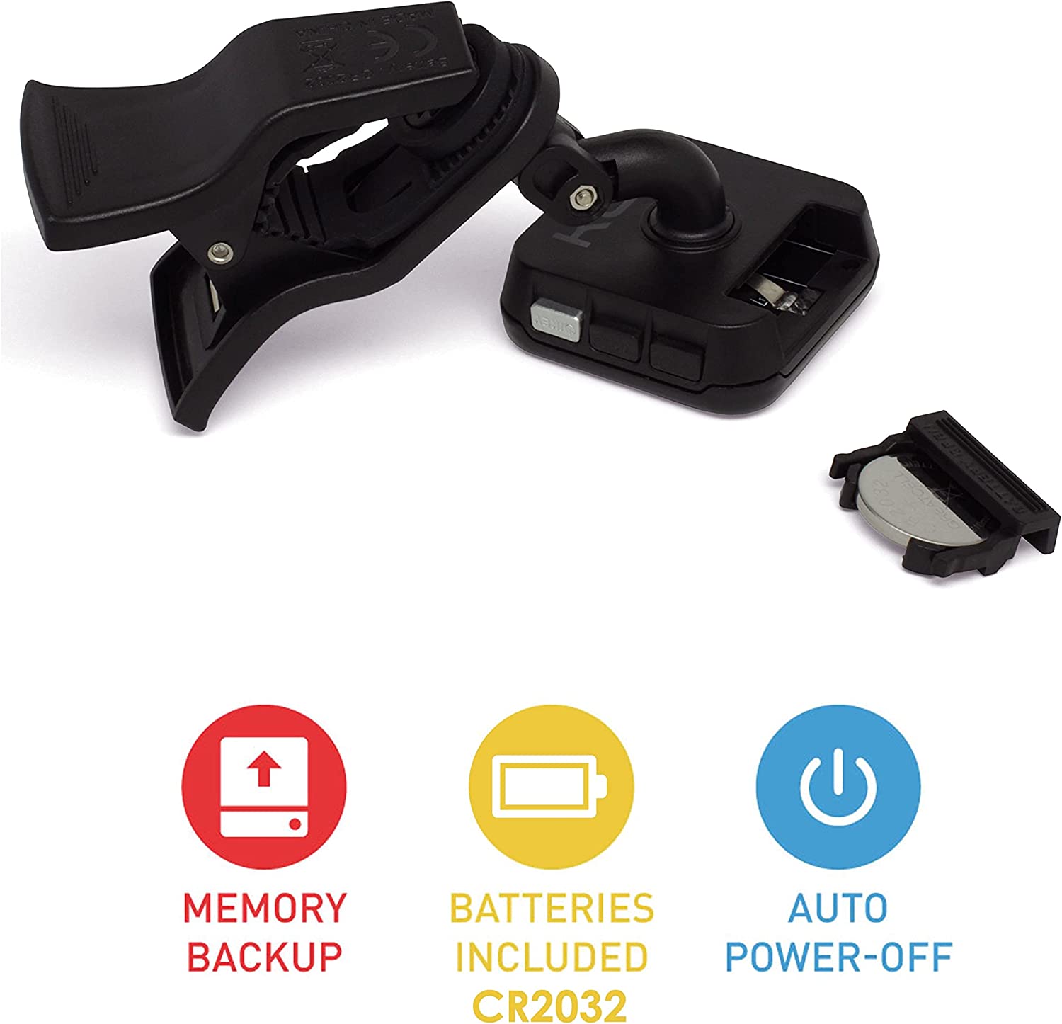 KLIQ UberTuner - Professional Clip-On Tuner For All Instruments - BLACK