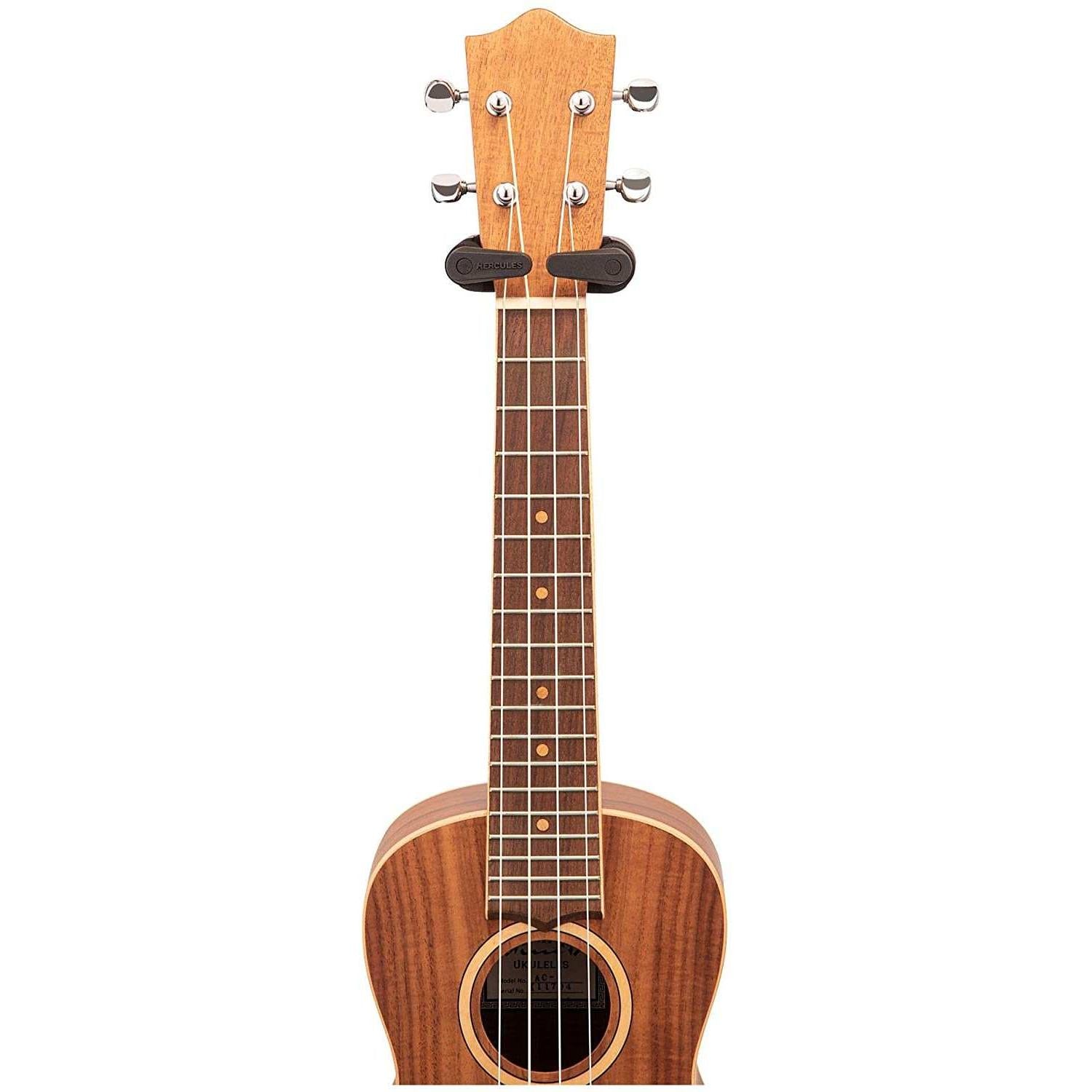 Mahogany soprano ukulele with wood grain and open headstock, Terry Carter Music Store