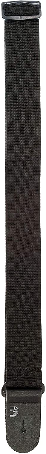 D'Addario Guitar Strap BLACK Polypropylene 2 Inch Wide