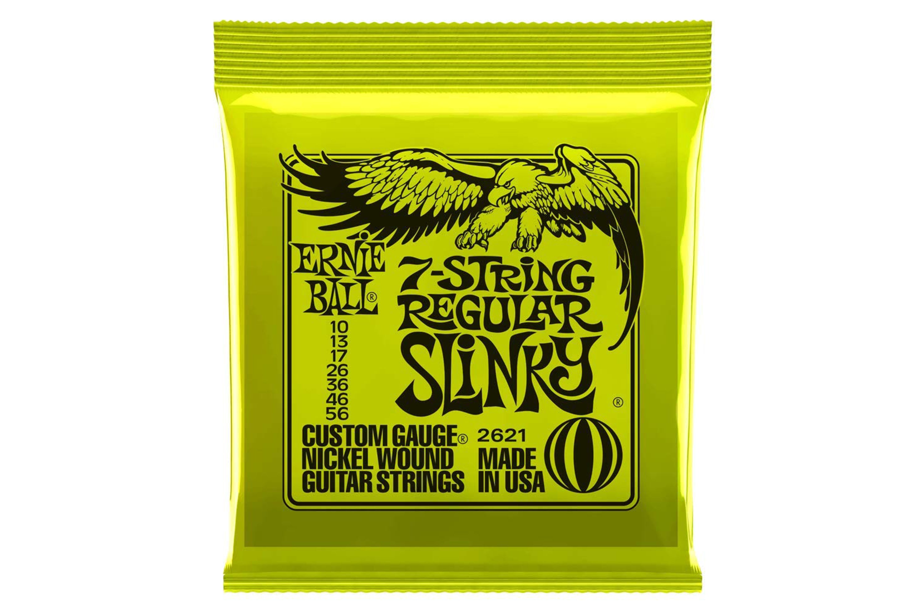 Ernie Ball Regular Slinky Nickel Wound Electric 7-String Guitar Strings - 10-56 Gauge