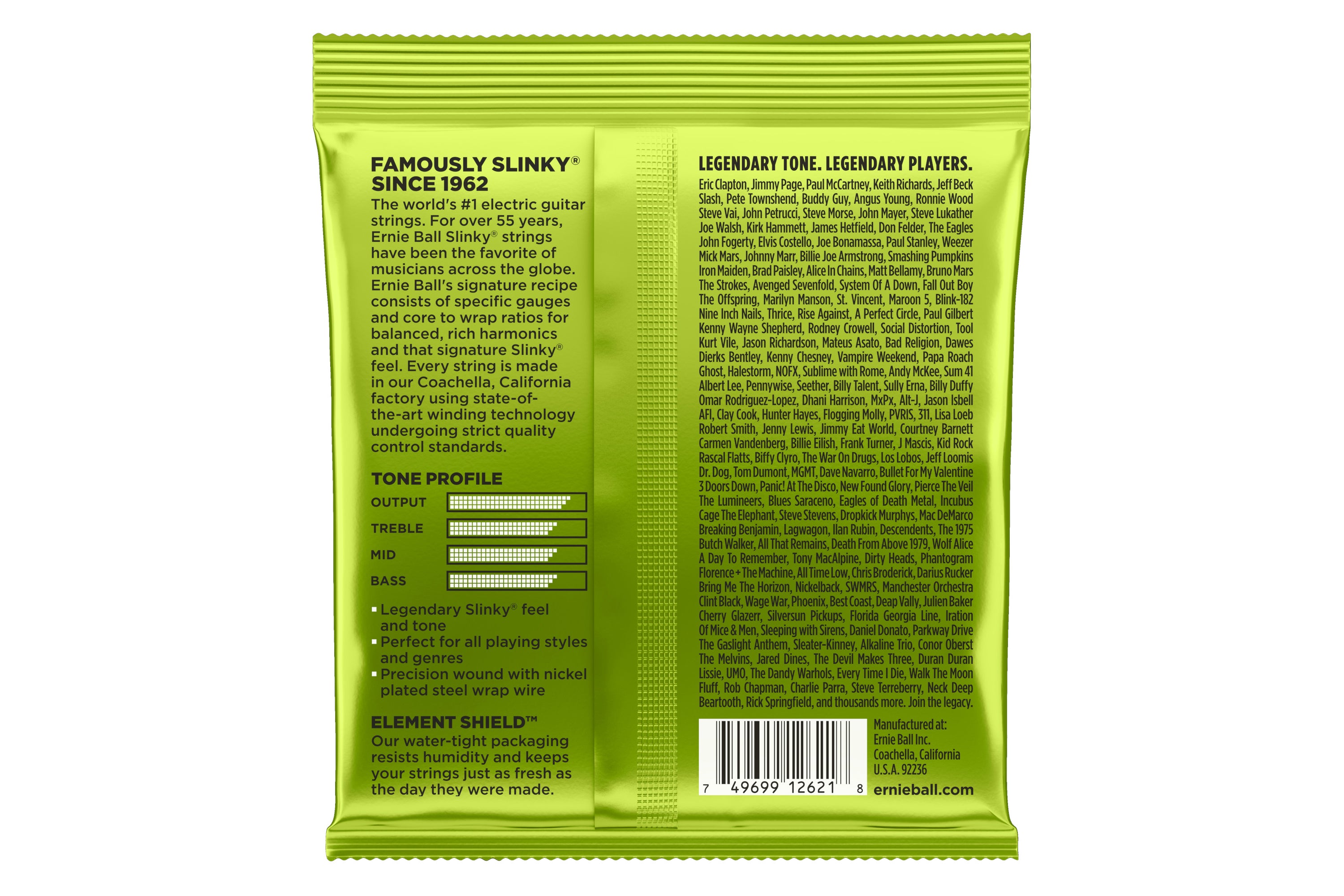 Ernie Ball Regular Slinky Nickel Wound Electric 7-String Guitar Strings - 10-56 Gauge