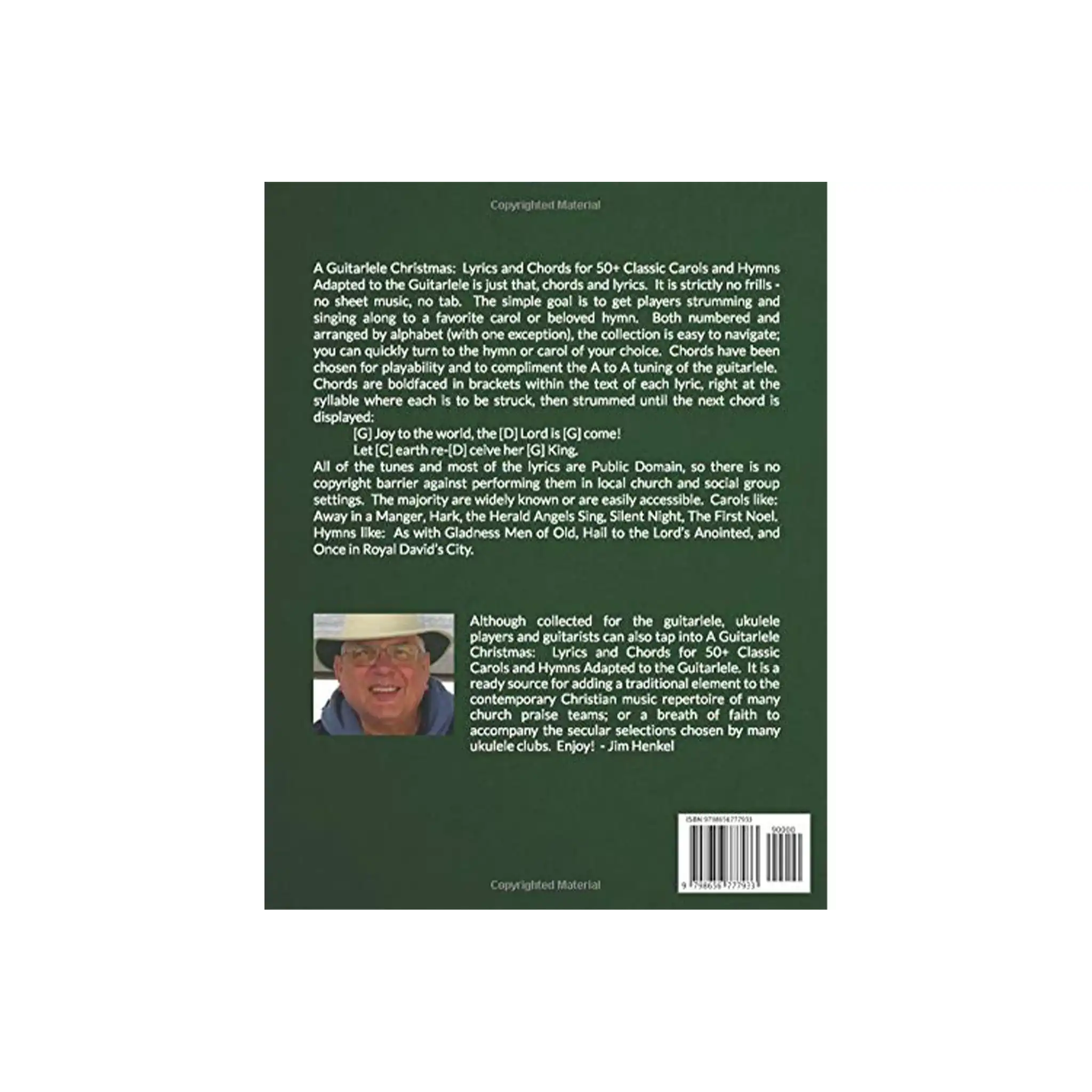AGuitarleleChristmasLyricsandChordsfor50ClassicCarolsandHymns-back | Terry Carter Music Store