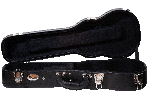 Ohana BEM-24 Black Concert Ukulele Hardshell Case