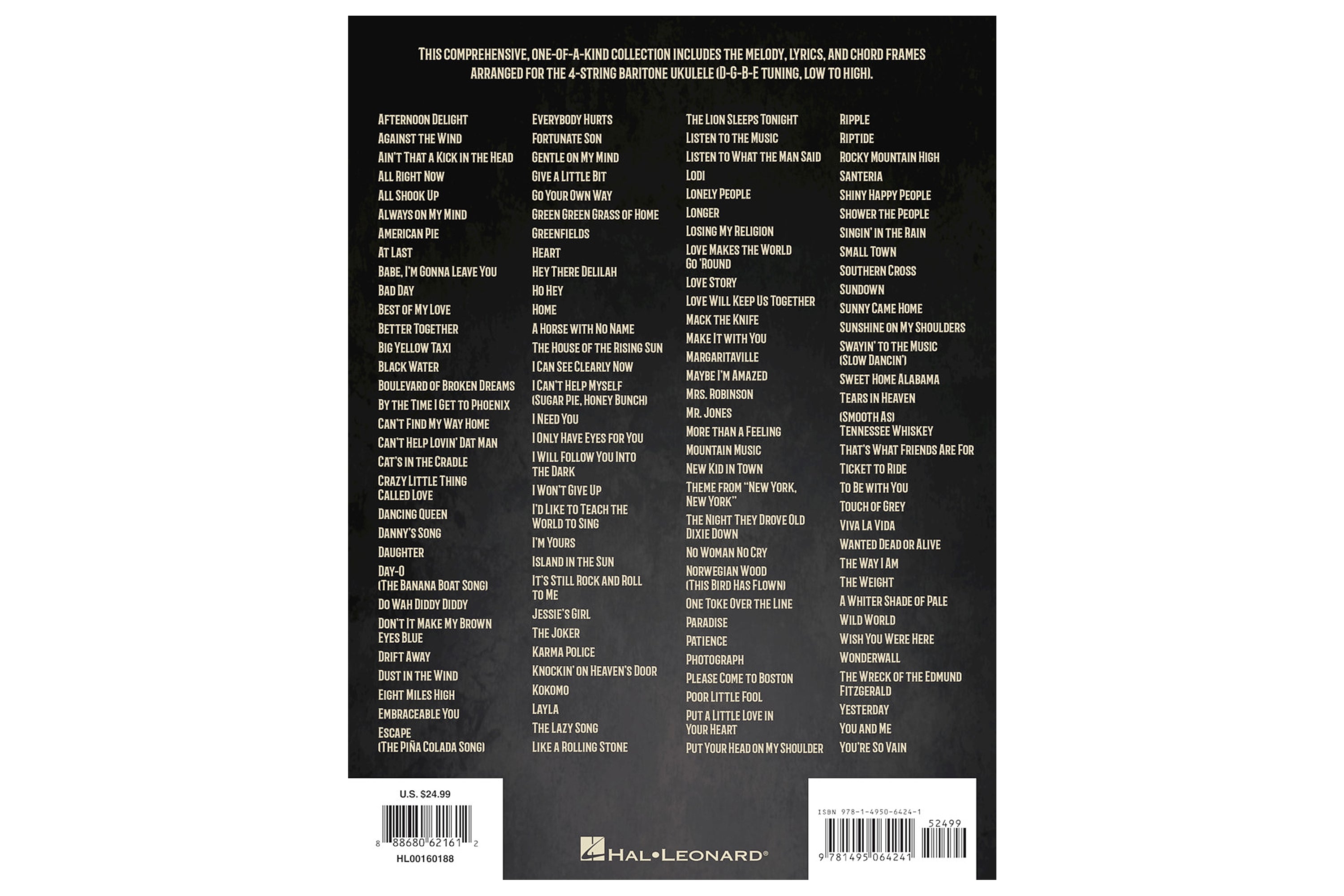 The Big Baritone Ukulele Book 125 Popular Songs