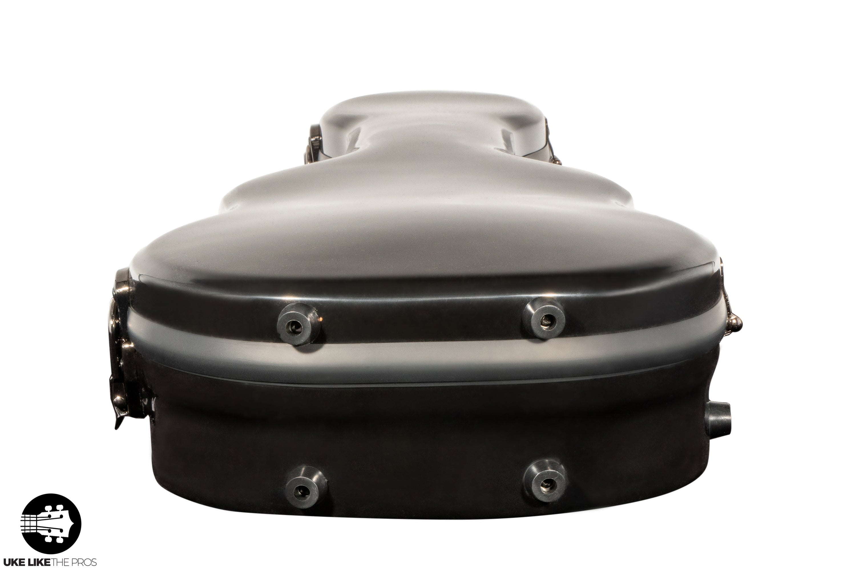 Crossrock Fiberglass BLACK Tenor Ukulele Case – Universal Case for Standard Tenor and Grand Tenor #CRF1020TUBK