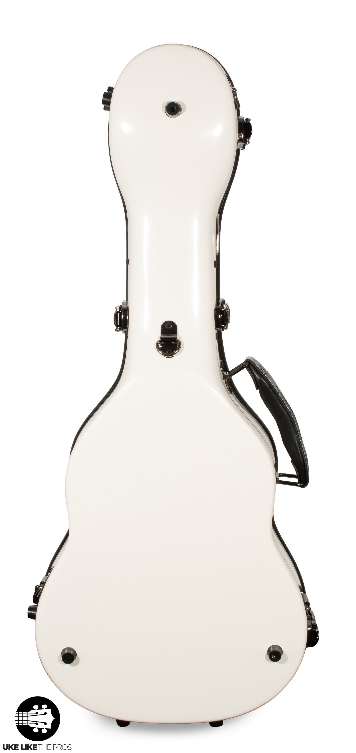 Crossrock Fiberglass WHITE Tenor Ukulele Case – Universal Case for Standard Tenor and Grand Tenor Model #CRF1020TUWT