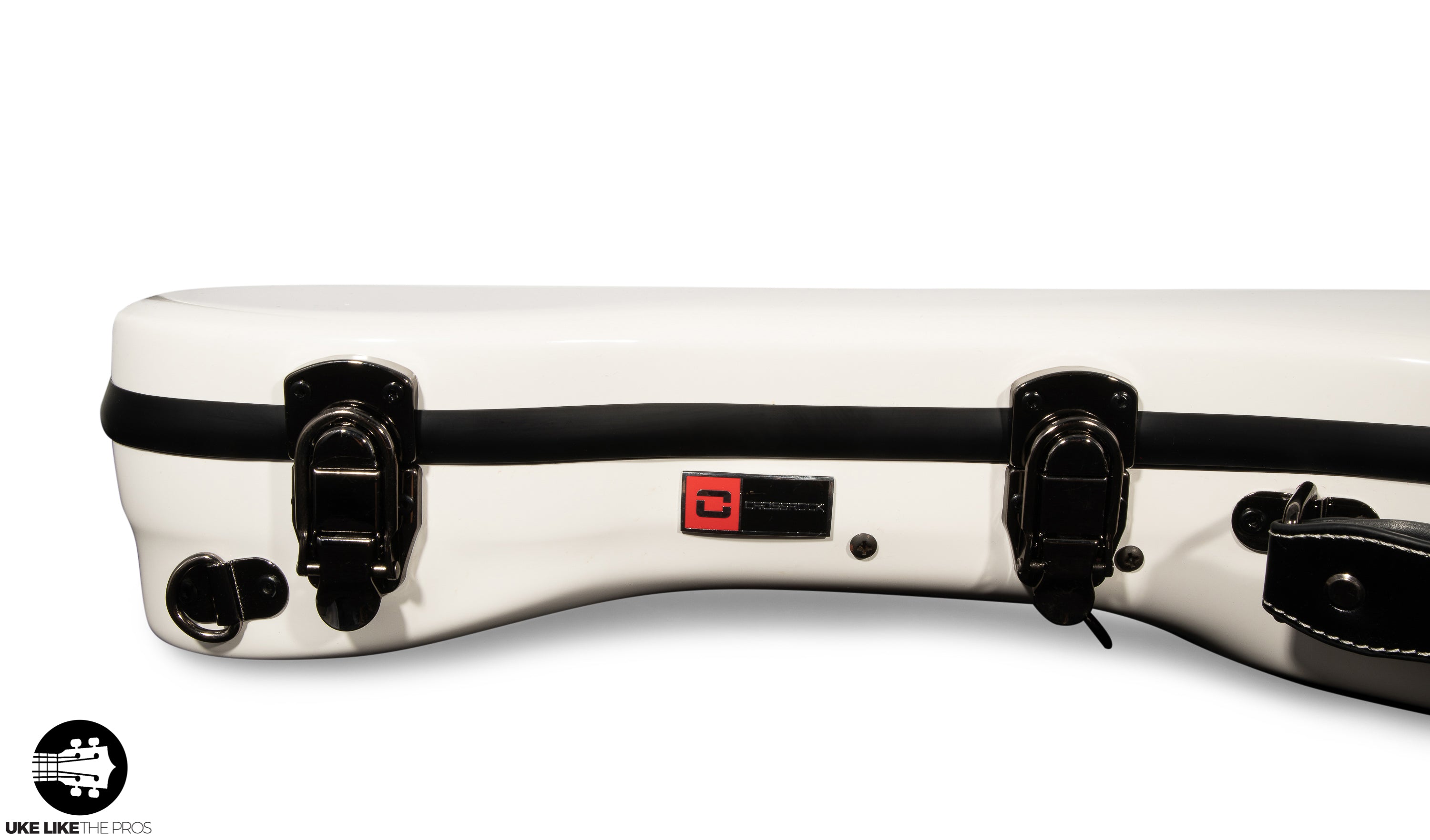 Crossrock Fiberglass WHITE Tenor Ukulele Case – Universal Case for Standard Tenor and Grand Tenor Model #CRF1020TUWT