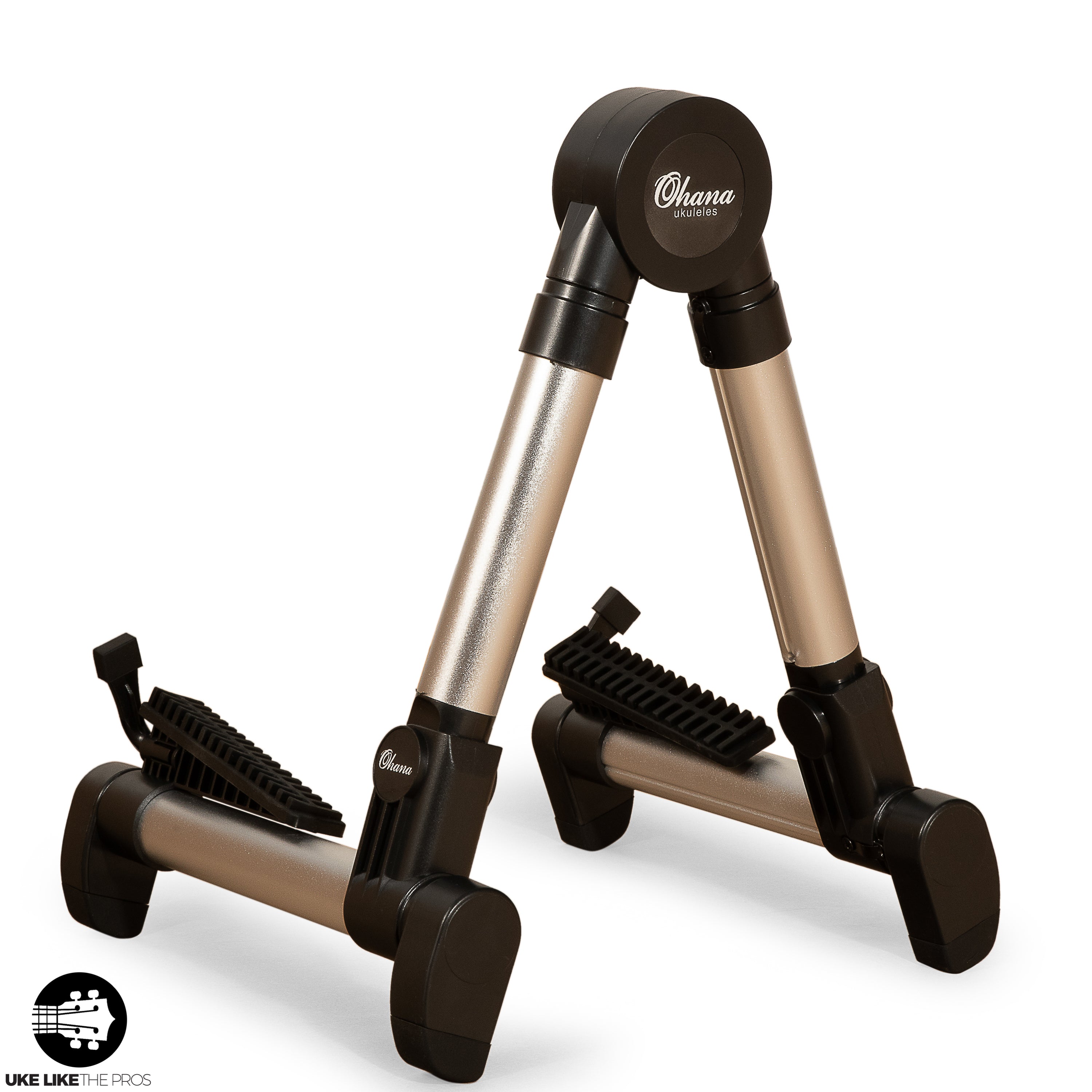 Ohana US-30 S Lightweight A-Frame Silver Portable Uke Stand - SILVER