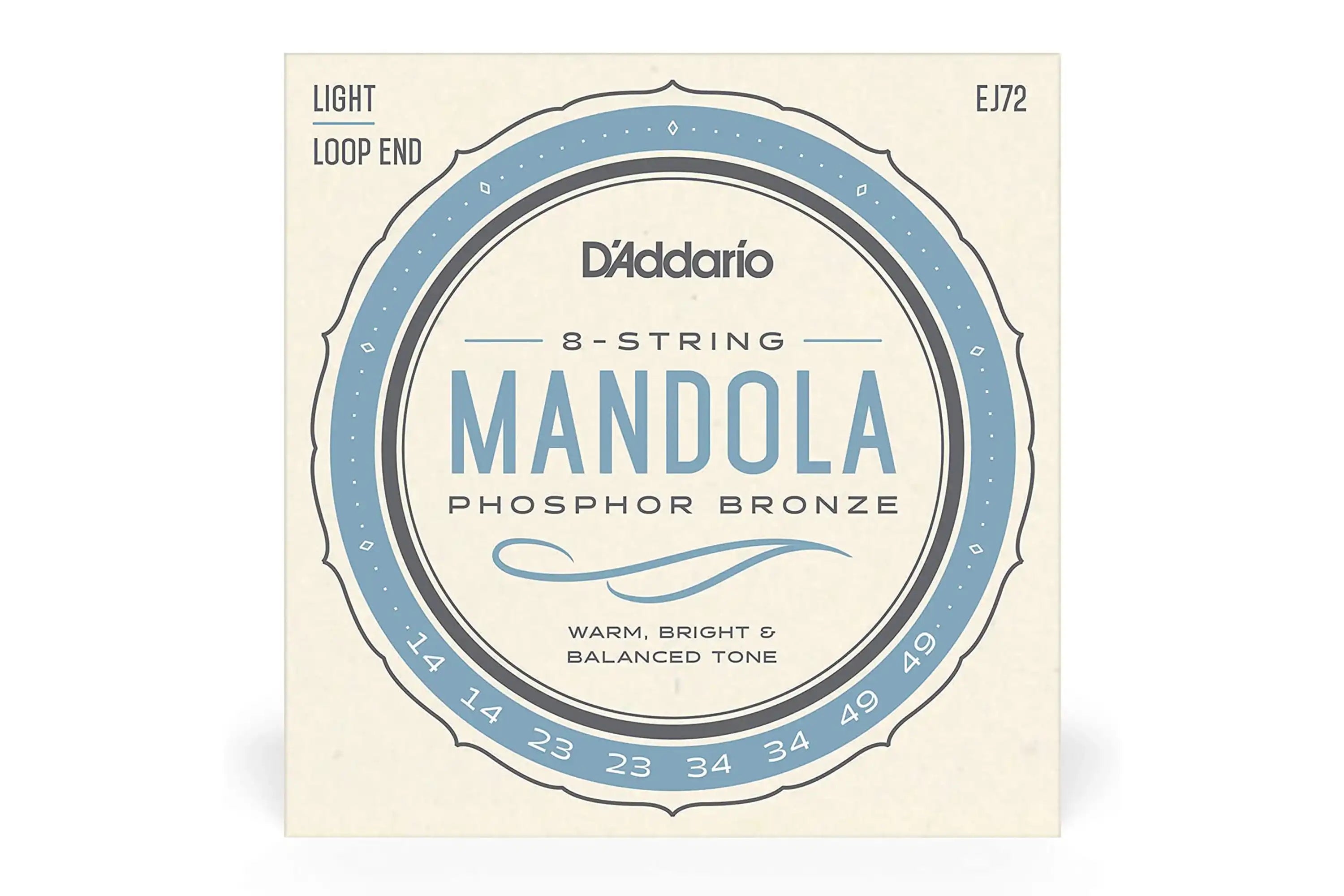 D_Addario-EJ72-Phosphor-Bronze-8-String-Mandola-Strings---Light-.014-.049front | Terry Carter Music Store