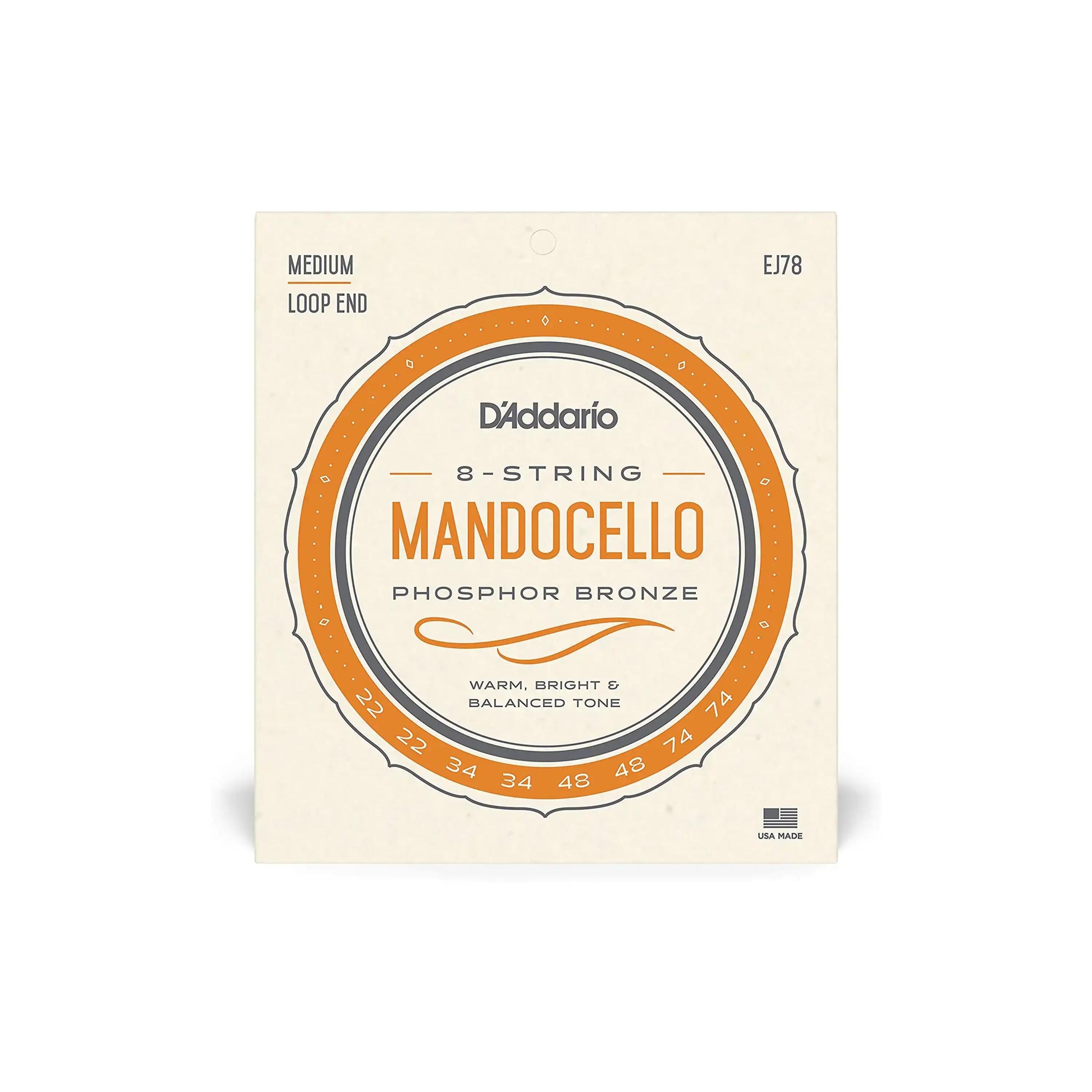 D_Addario-EJ78-Phosphor-Bronze-8-String-Mandocello-Strings---Medium-.022-.074front | Terry Carter Music Store