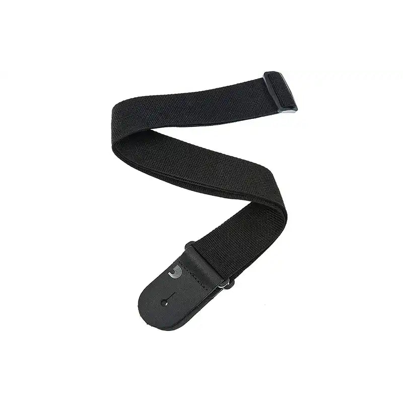 D_AddarioGuitarStrapBLACKPolypropylene2InchWide-all | Terry Carter Music Store