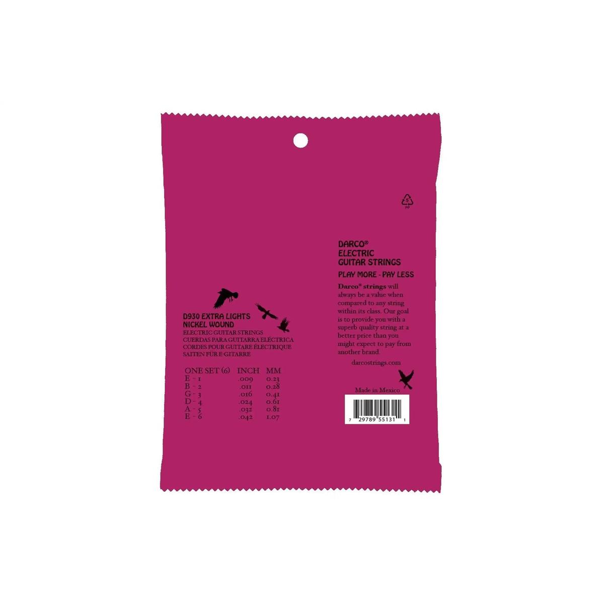 Darco-D930-guitar-strings-back | Terry Carter Music Store