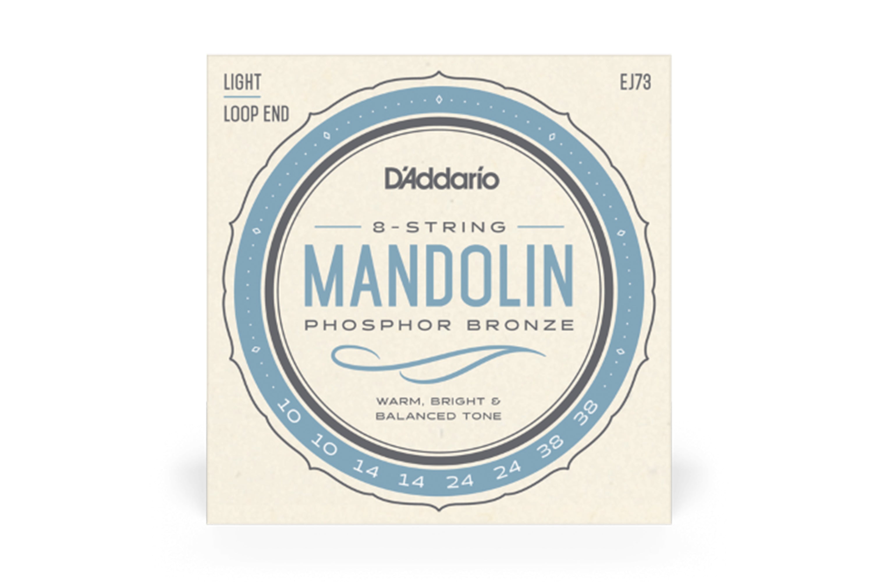 D'Addario EJ73 Phosphor Bronze Mandolin Strings - Light .010-.038
