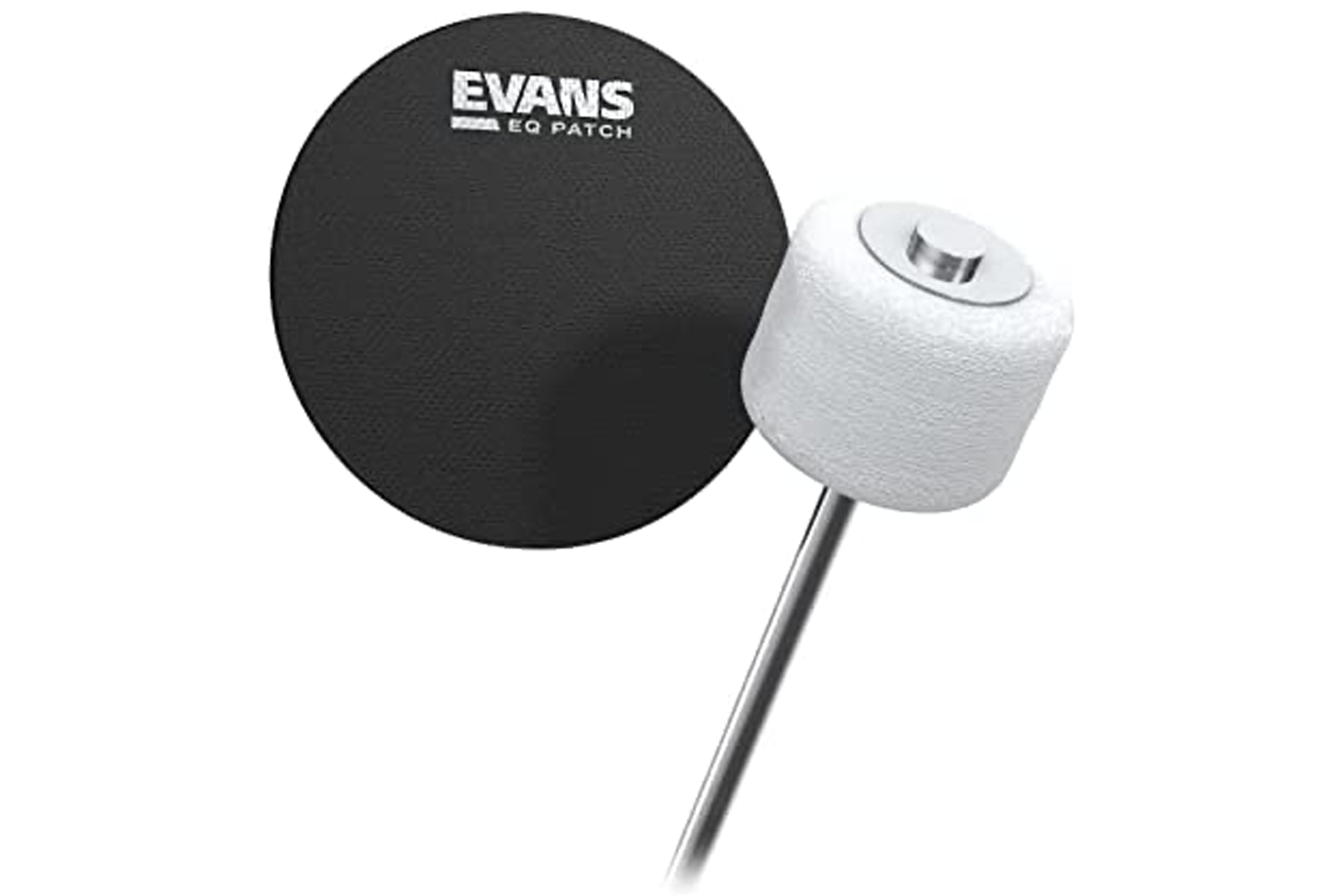 Evans EQ Single Pedal Patch Black Nylon - 2 Pack