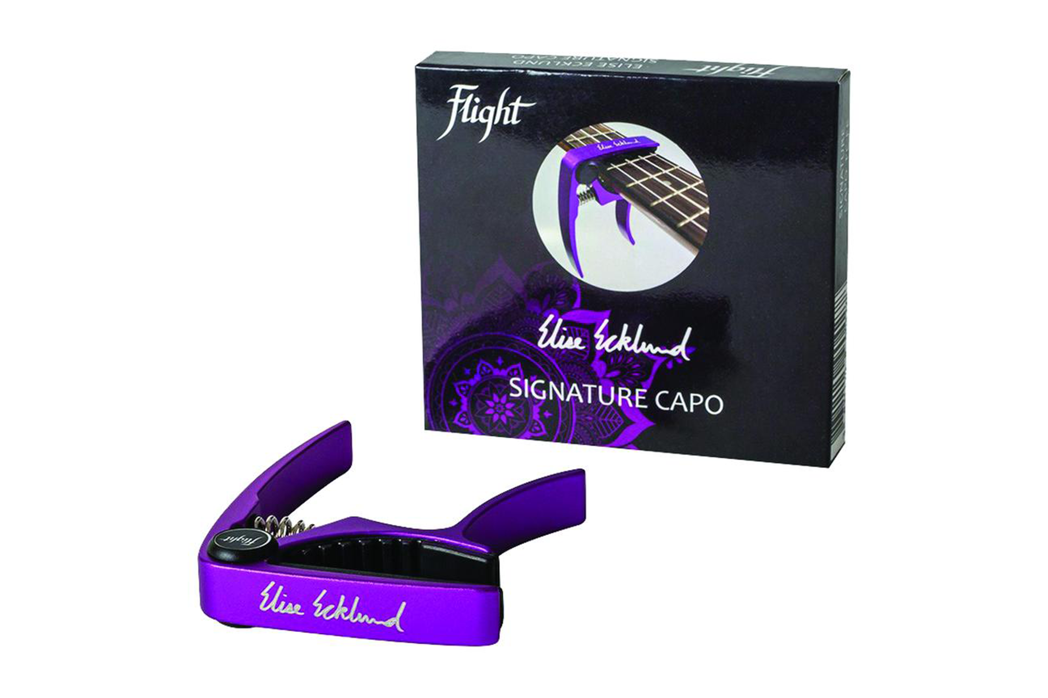 FLIGHT ELISE ECKLUND SIGNATURE UKULELE CAPO Purple FC-EE