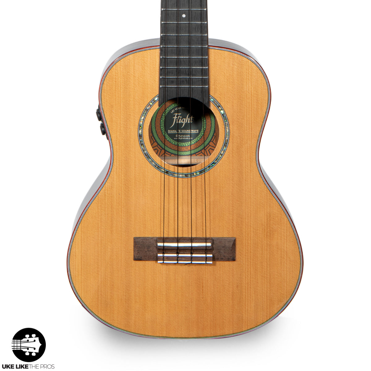 Flight Diana Tenor Electro-Acoustic Ukulele Princess Series with Soundwave Pickup System