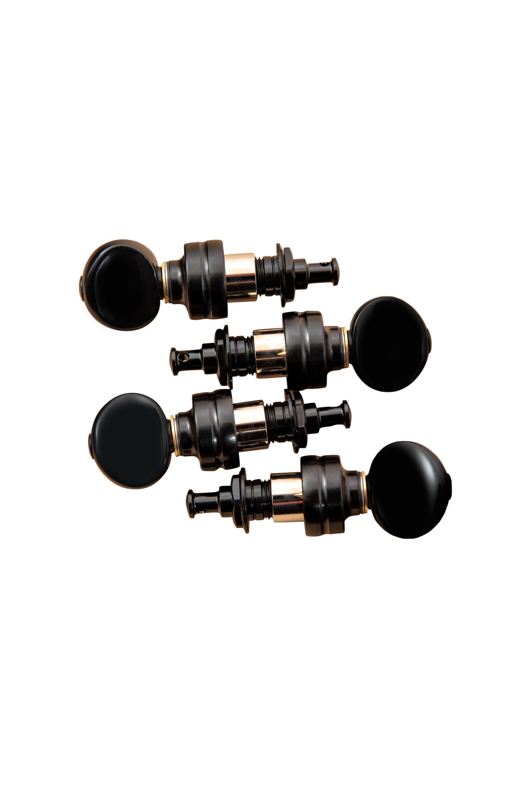 Gotoh UPTL Black Planteary Ukulele Tuning Machines 1:4 Gear Ratio FULL SET of 4 - NO BOX