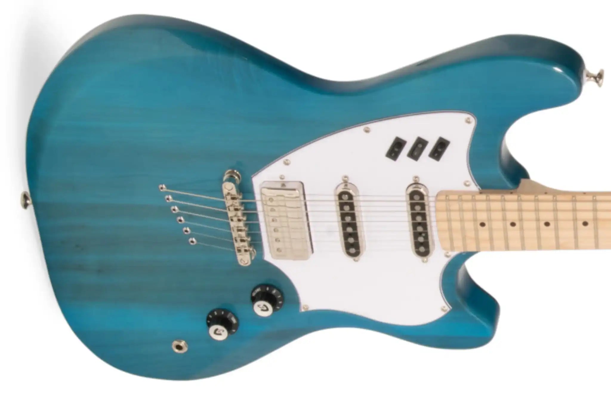 GuildSurflinerElectricGuitarBlue_NoMoreTears_FREEGIGBAG-top | Terry Carter Music Store