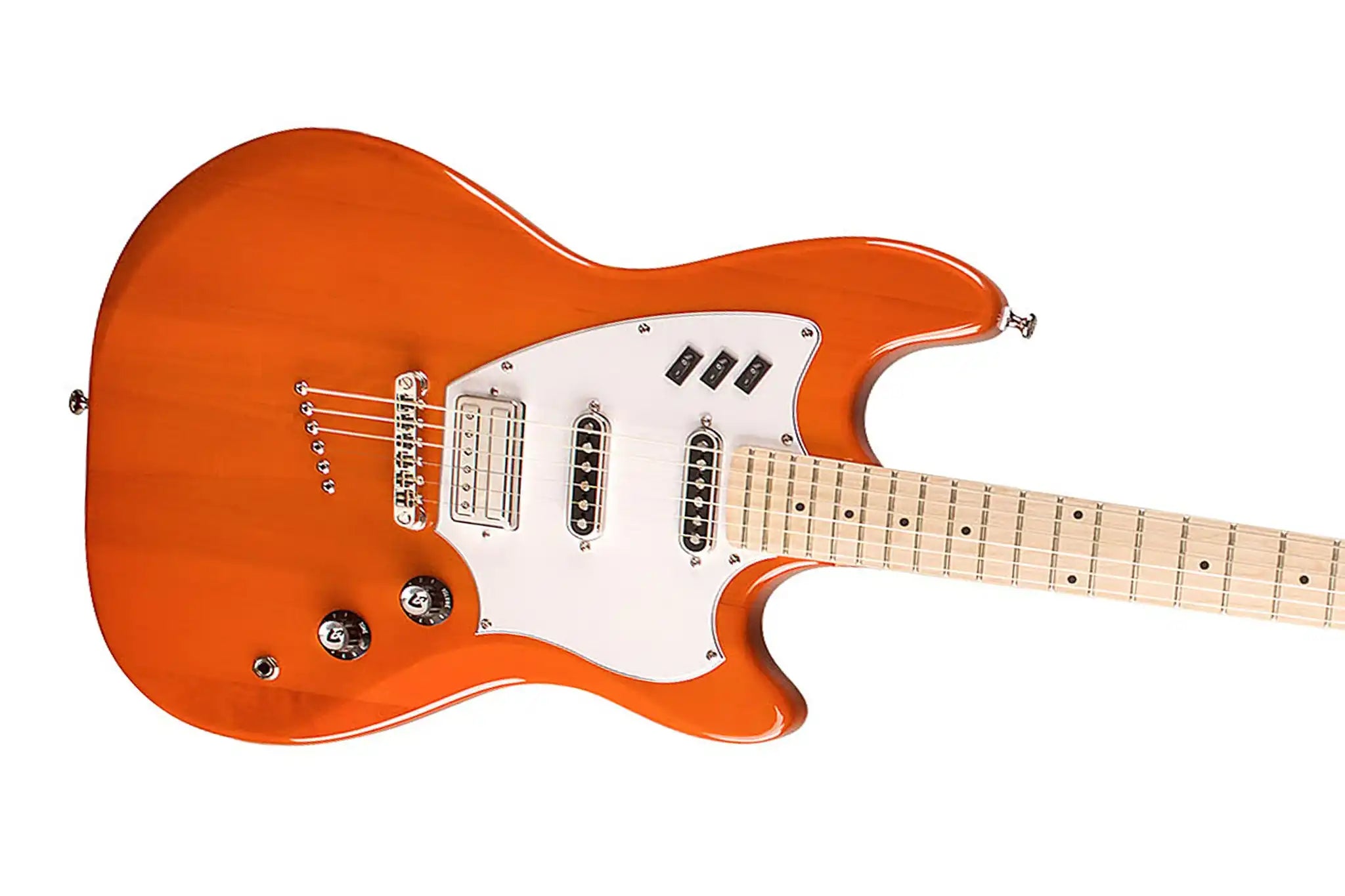GuildSurflinerElectricGuitarOrange_CrazyTrain_FREEGIGBAG-top | Terry Carter Music Store