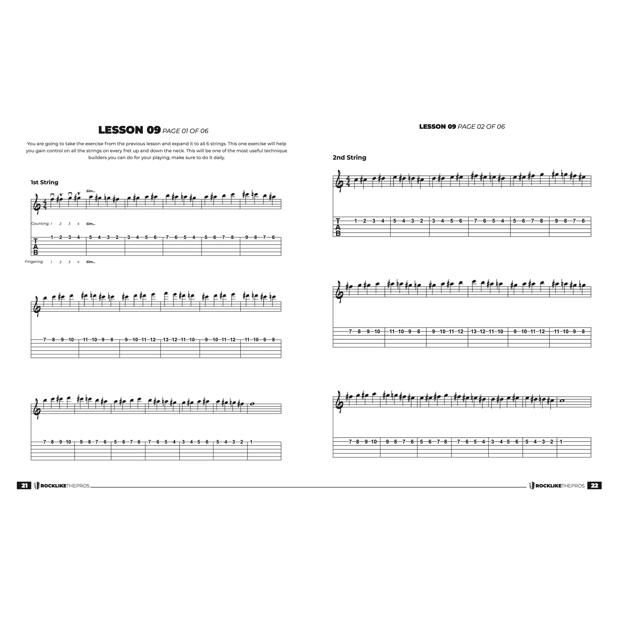 GuitarPracticeAndTechniqueMethod1_RockLikeThePros-letters-music | Terry Carter Music Store