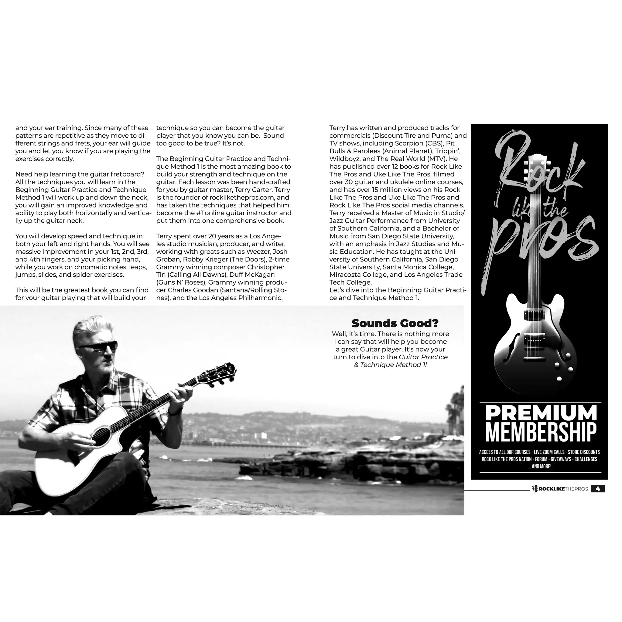 GuitarPracticeAndTechniqueMethod1_RockLikeThePros-letters | Terry Carter Music Store