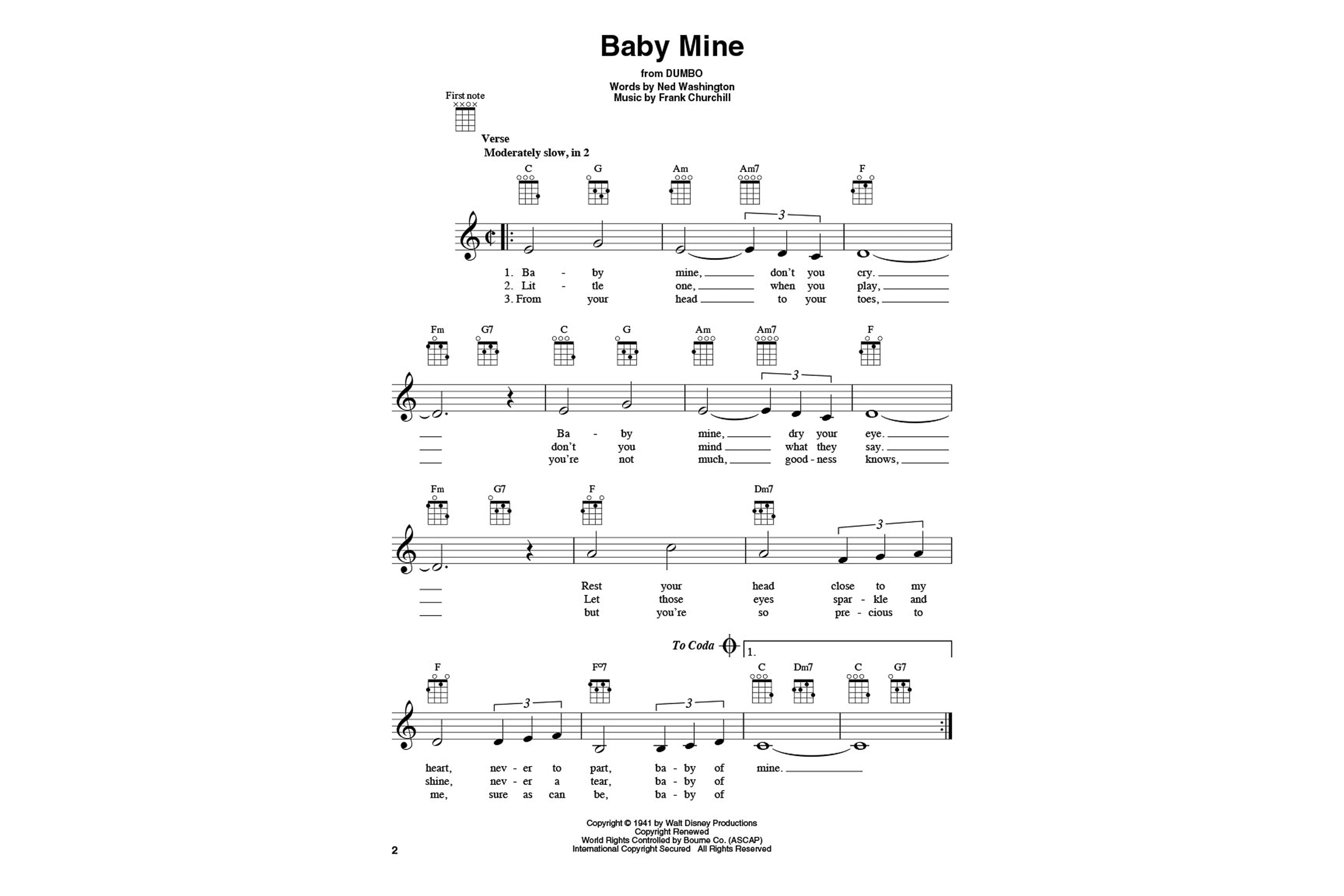Disney Hits for Ukulele 23 Songs to Strum & Sing Play