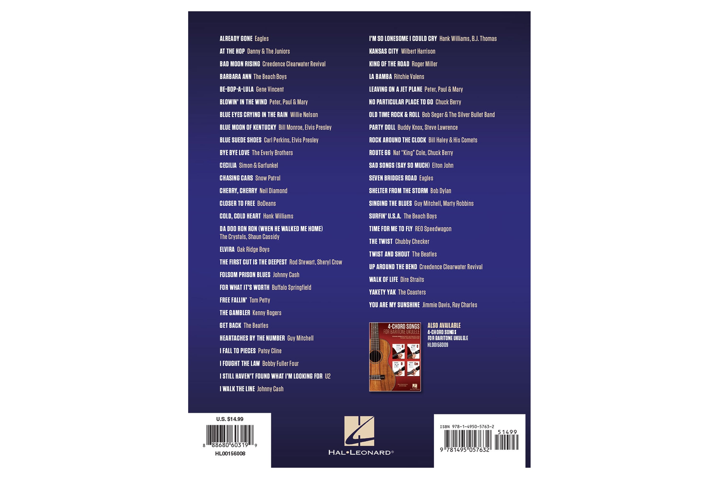 3-Chord Songs For Baritone Ukulele - Melody, Chords and Lyrics for D-G-B-E Tuning