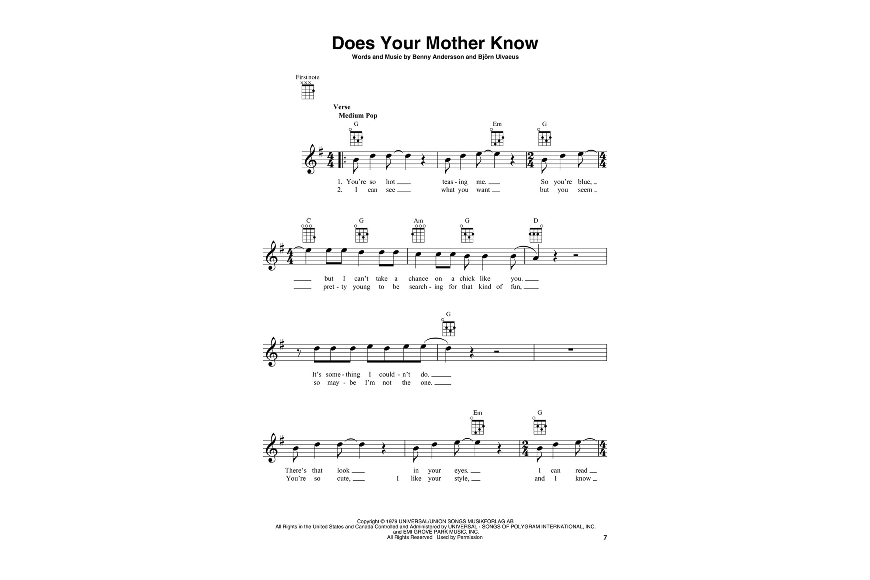 ABBA – Gold: Greatest Hits for Ukulele