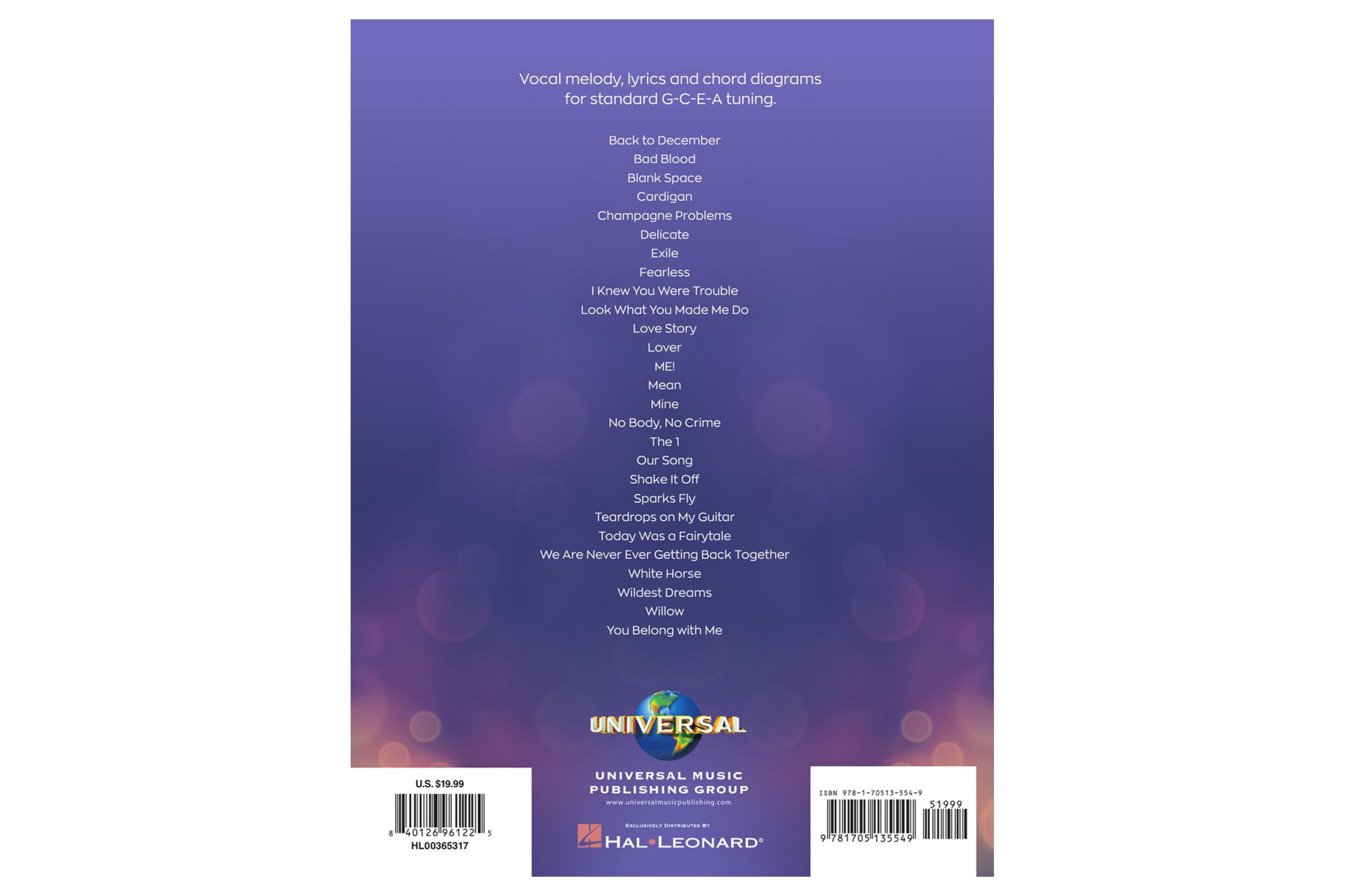 Hal Leonard Taylor Swift Ukulele Collection - 27 Hits to Strum & Sing