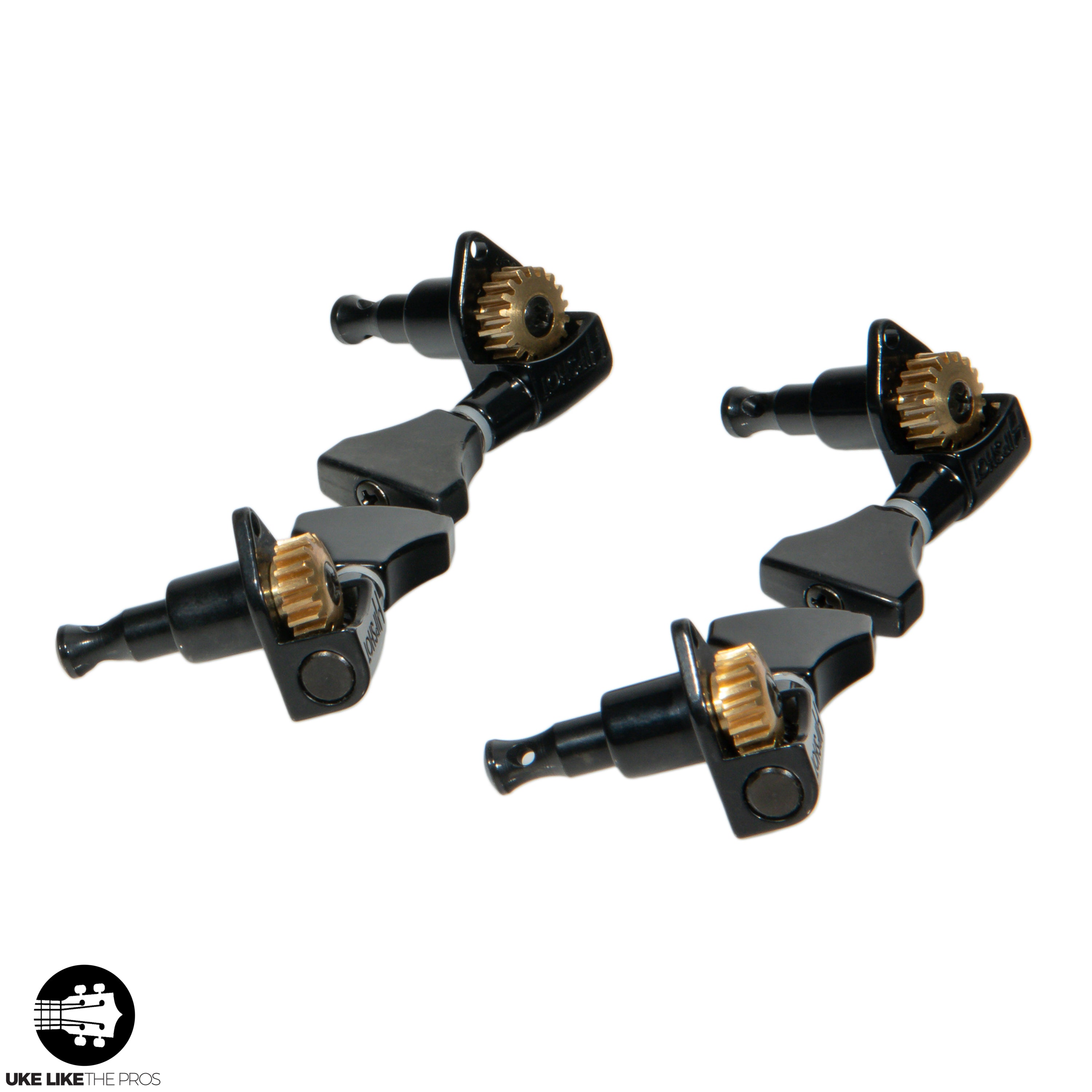 Hip Shot Classic Open Ukulele Tuning Machines - BLACK - NO BOX