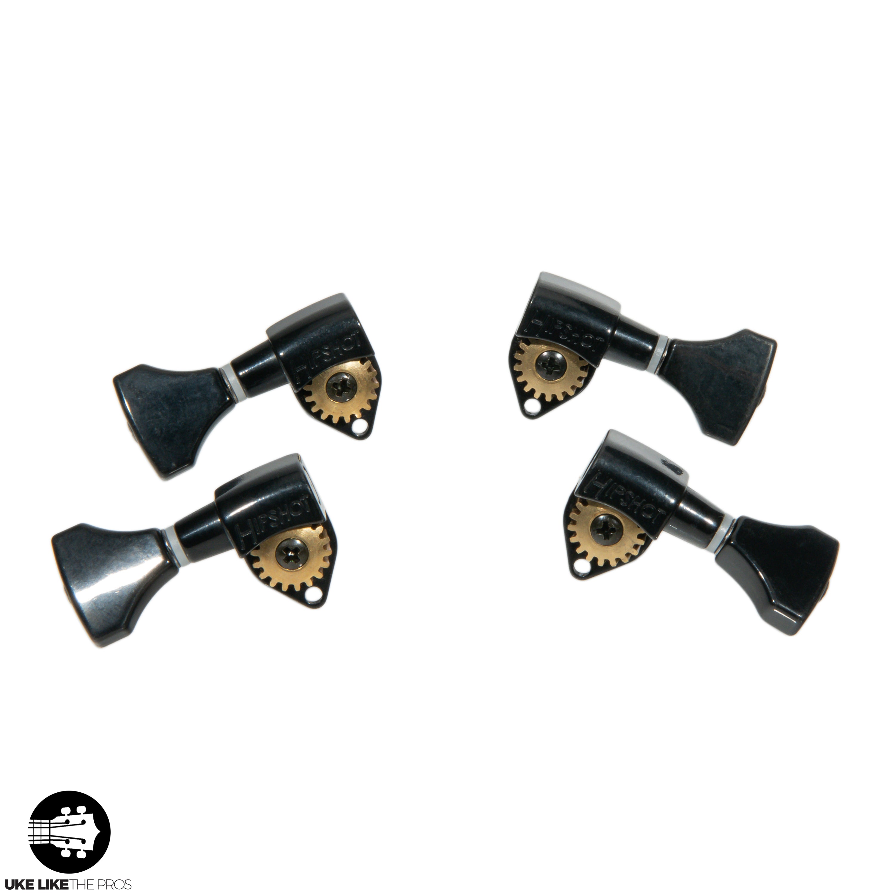 Hip Shot Classic Open Ukulele Tuning Machines - BLACK - NO BOX