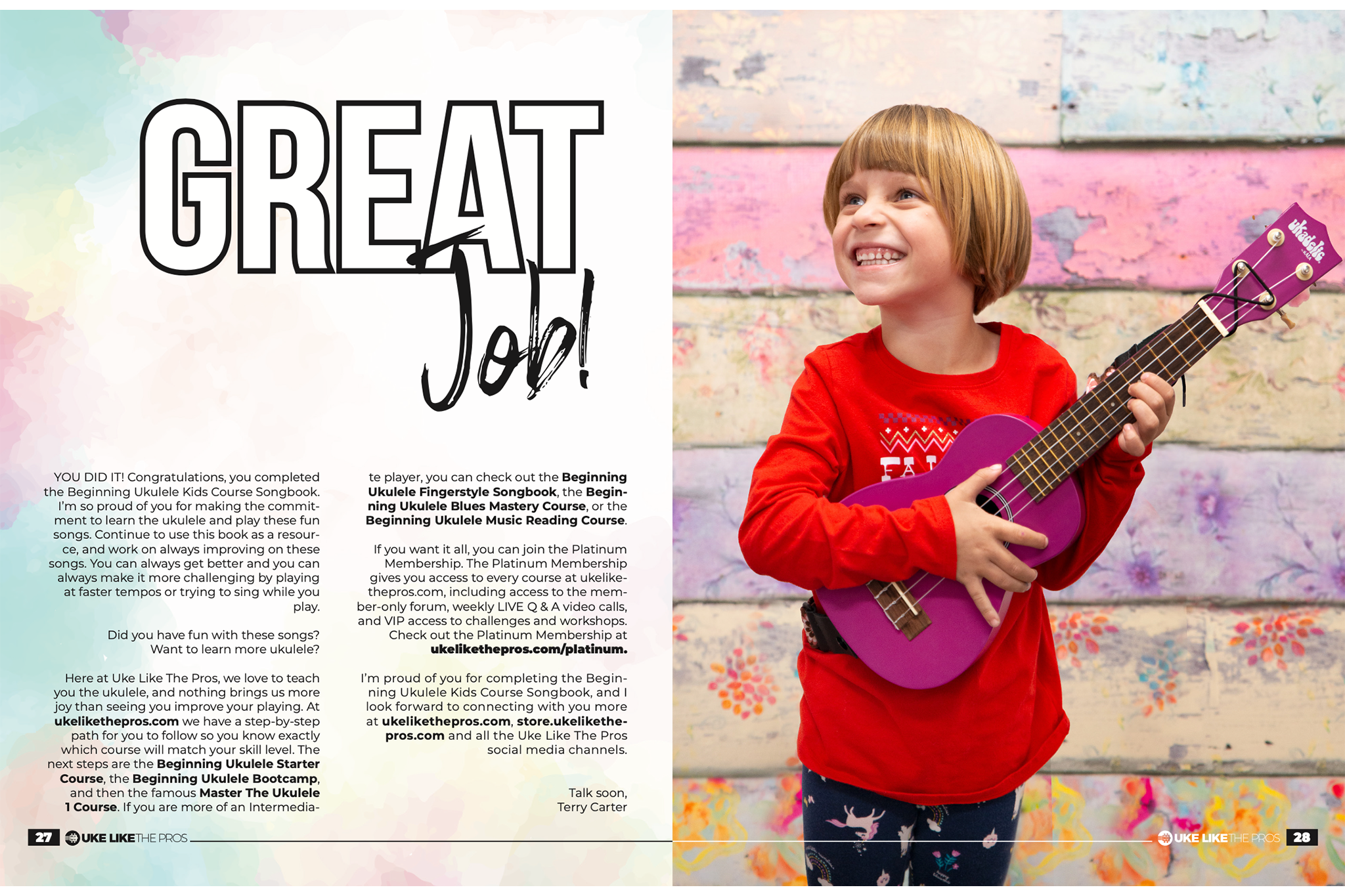 Beginning Kids Course Songbook by Terry Carter