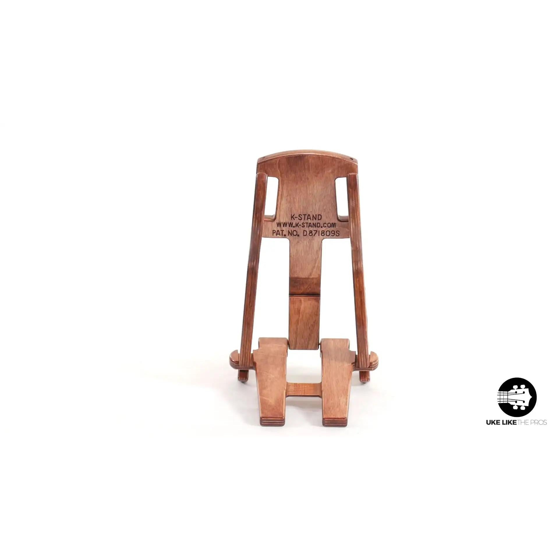 K-Stand wooden tenor instrument stand, sturdy foldable design, Terry Carter Music Store exclusive.