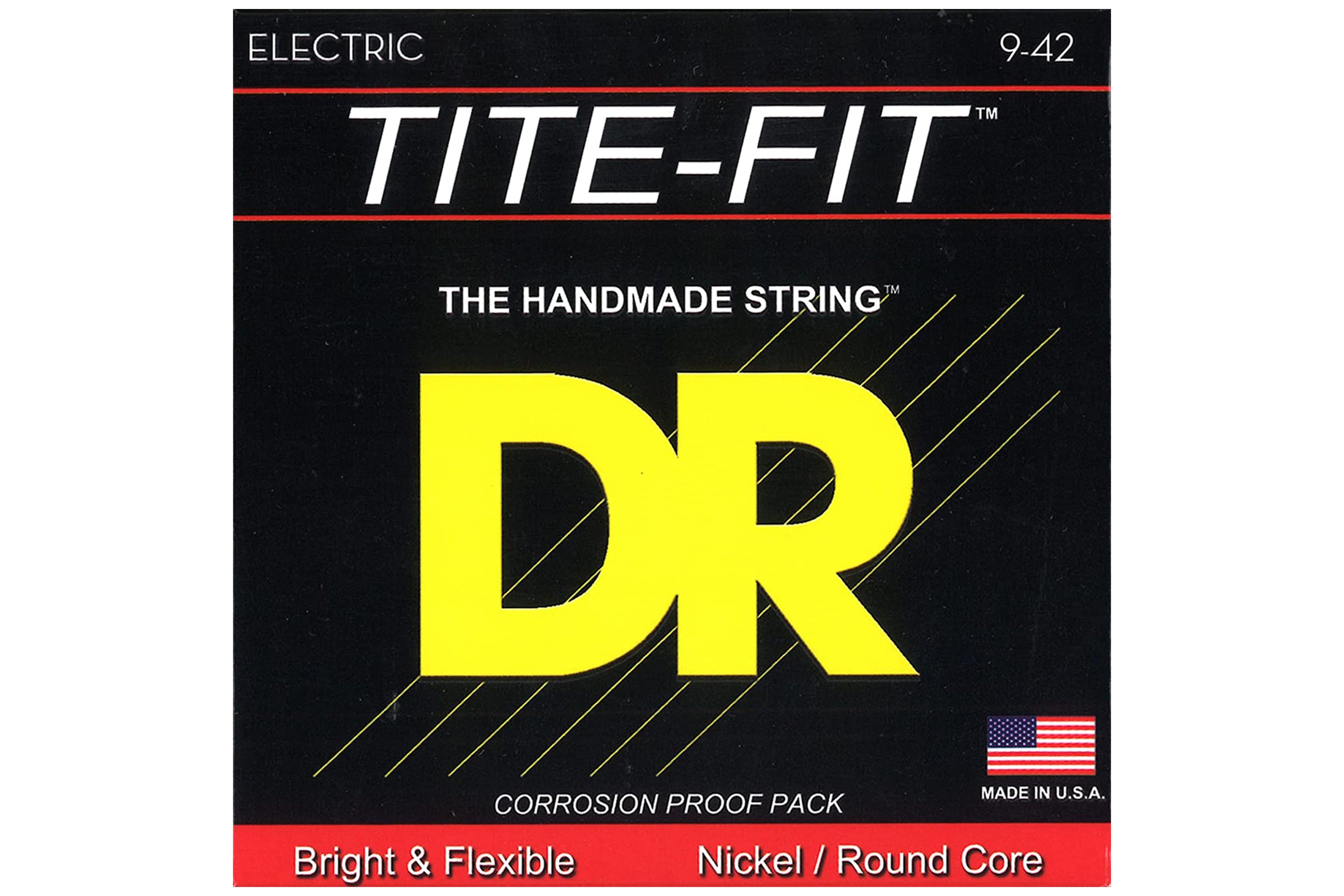 DR Strings LT-9 Tite Fit Electric Round Core 9-42 Guitar Strings