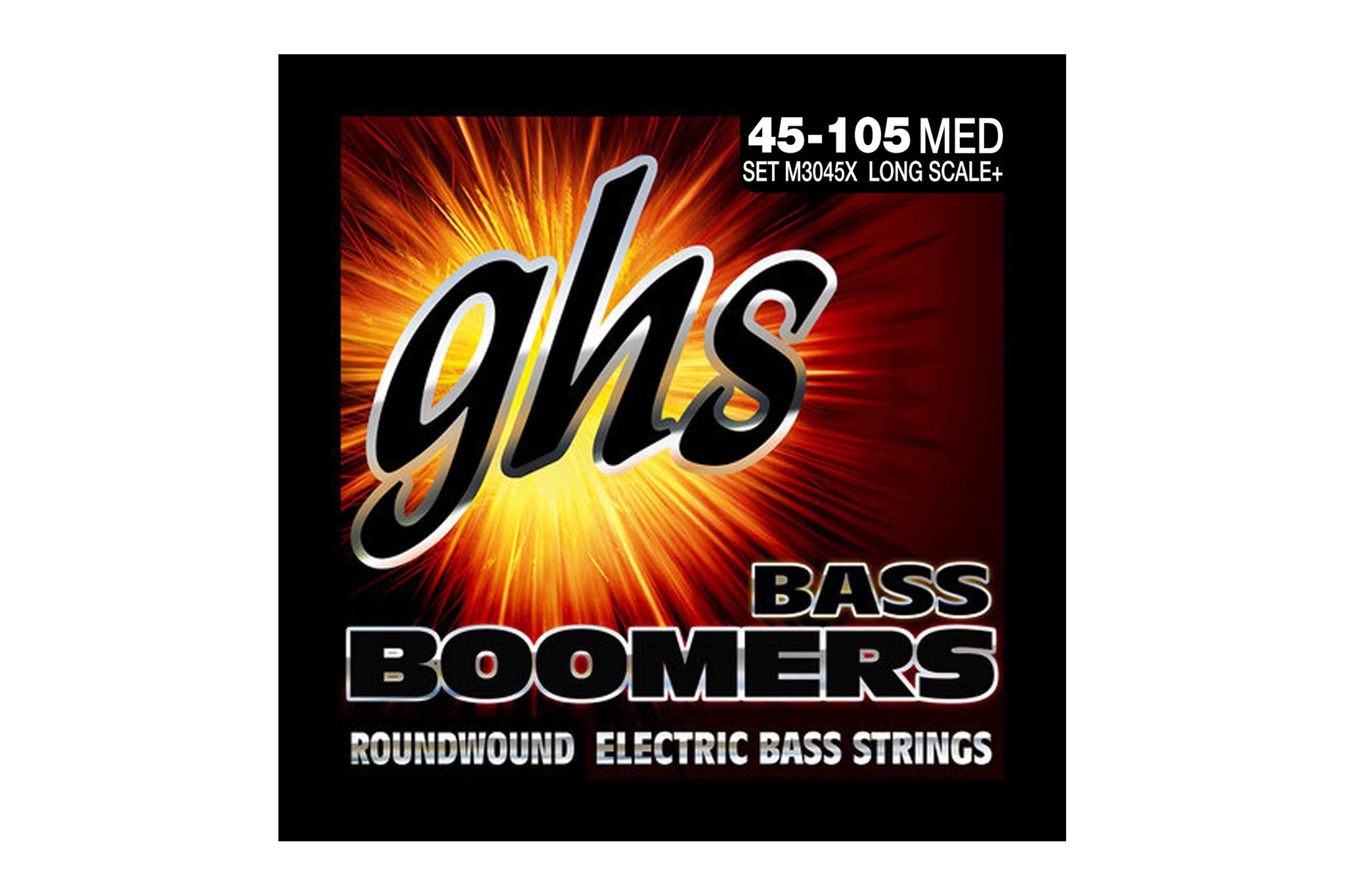 GHS M3045X Bass Boomers Long Scale Plus Electric Bass Strings - Medium .045-.105