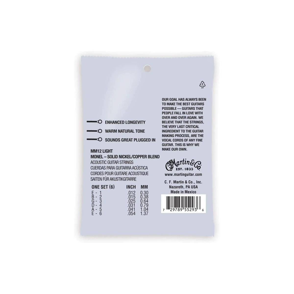 Martin-MM12-Guitar-Strings-back | Terry Carter Music Store