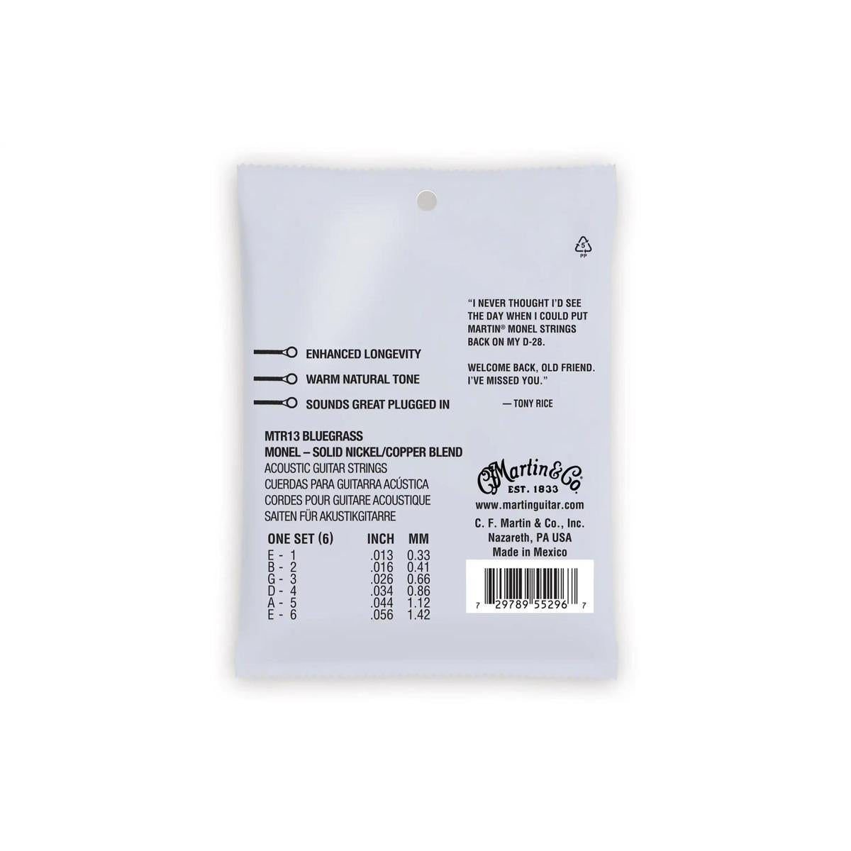 Martin-MTR13-Guitar-Strings-back | Terry Carter Music Store