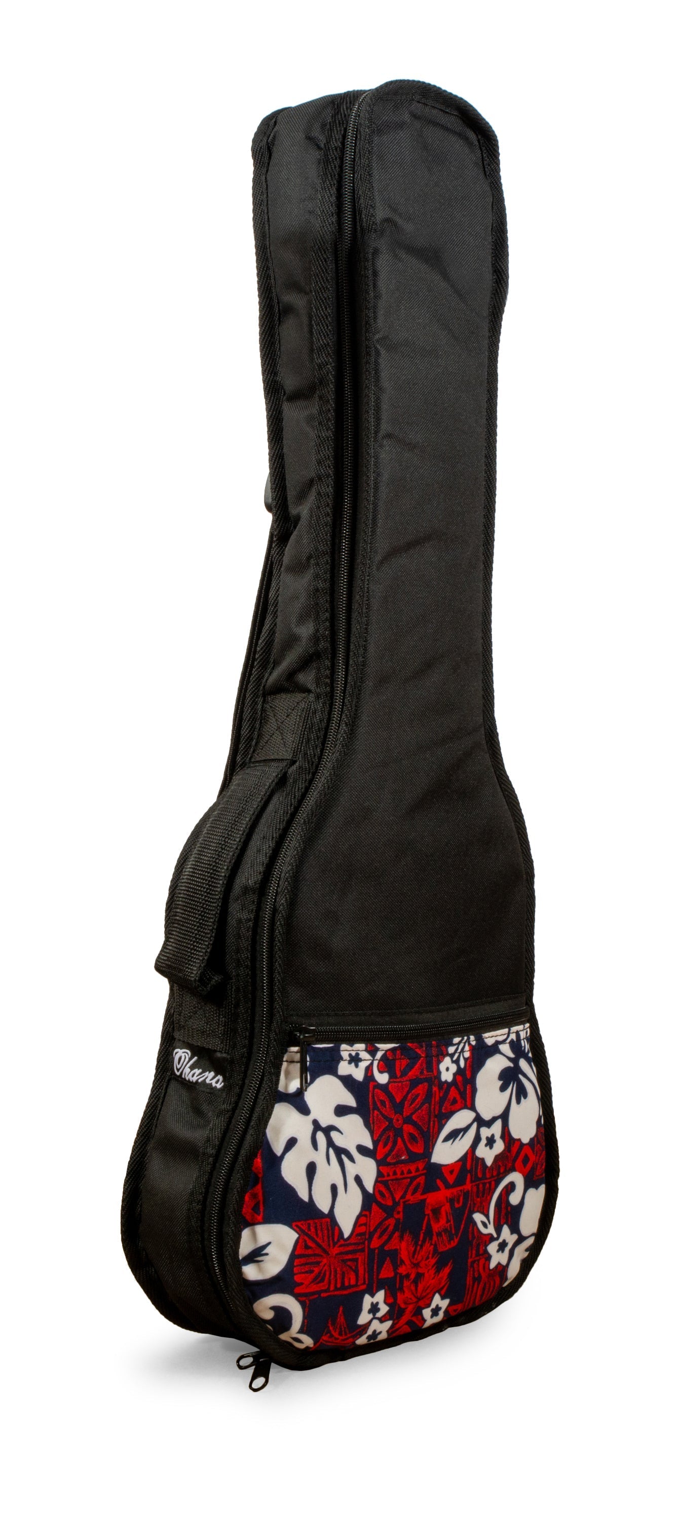 Ohana UB-31-RD Hawaiian Floral Print Ukulele Gigbag - BARITONE