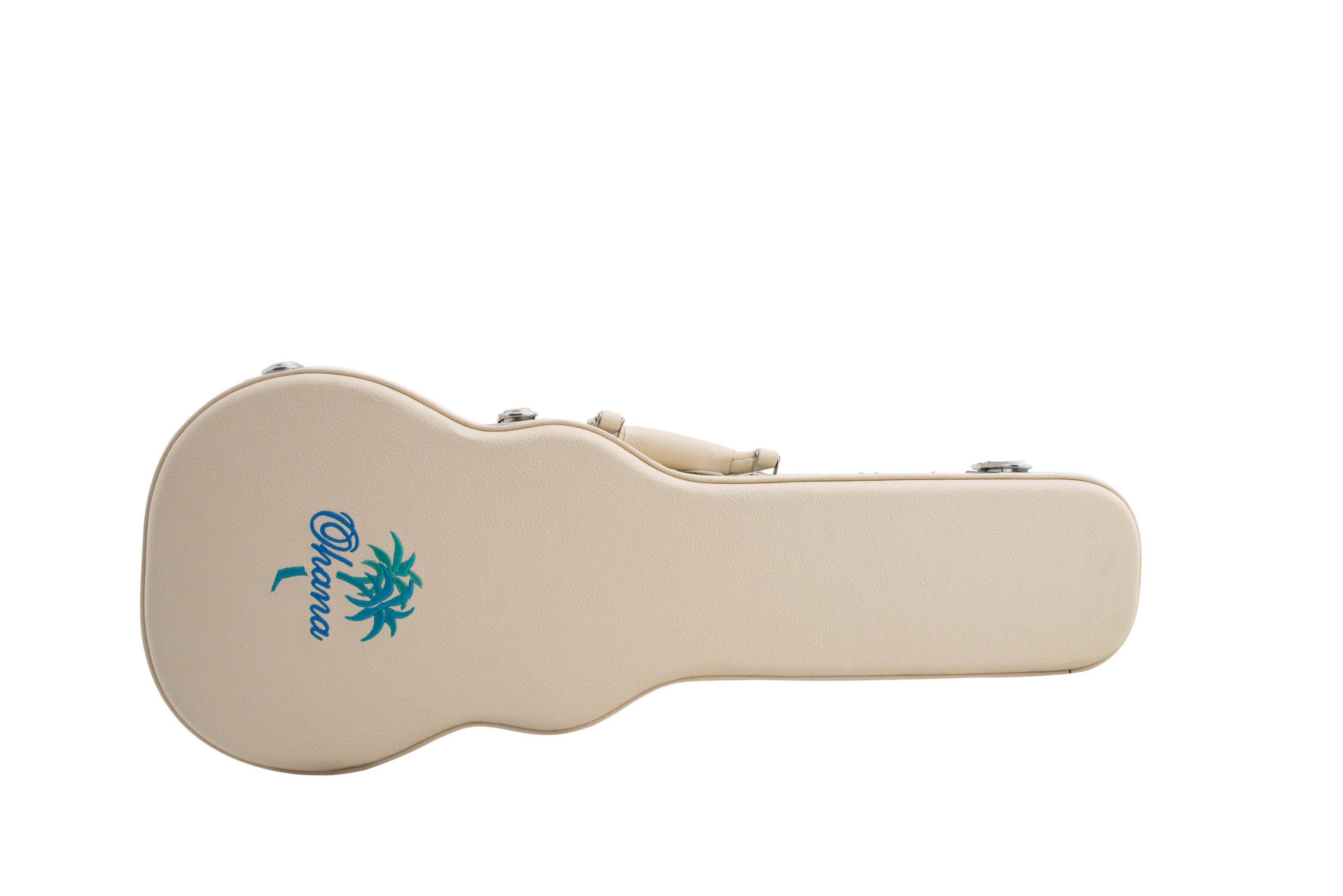 Ohana WEM-27 White Tenor Ukulele Hardshell Case