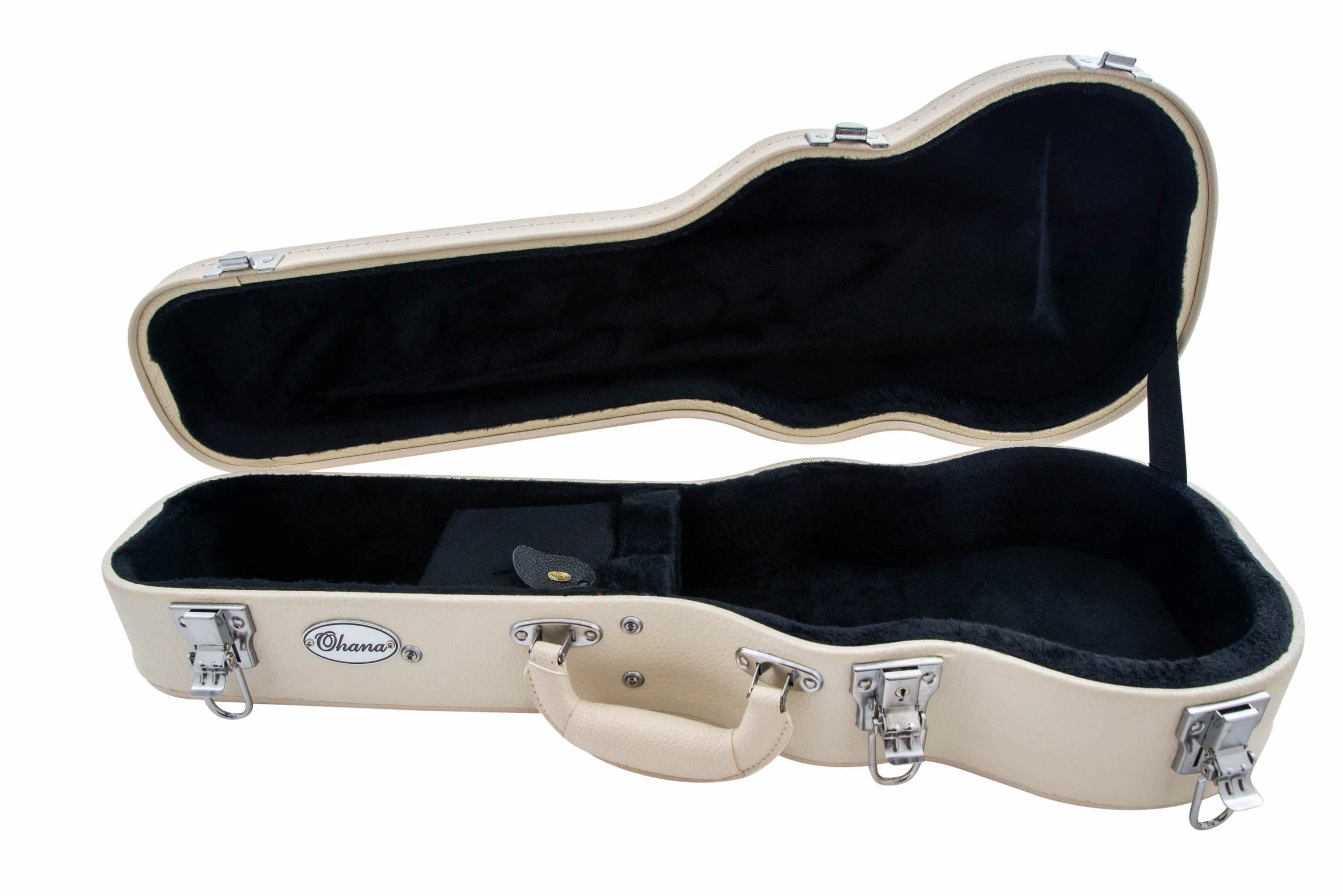 Ohana WEM-27 White Tenor Ukulele Hardshell Case
