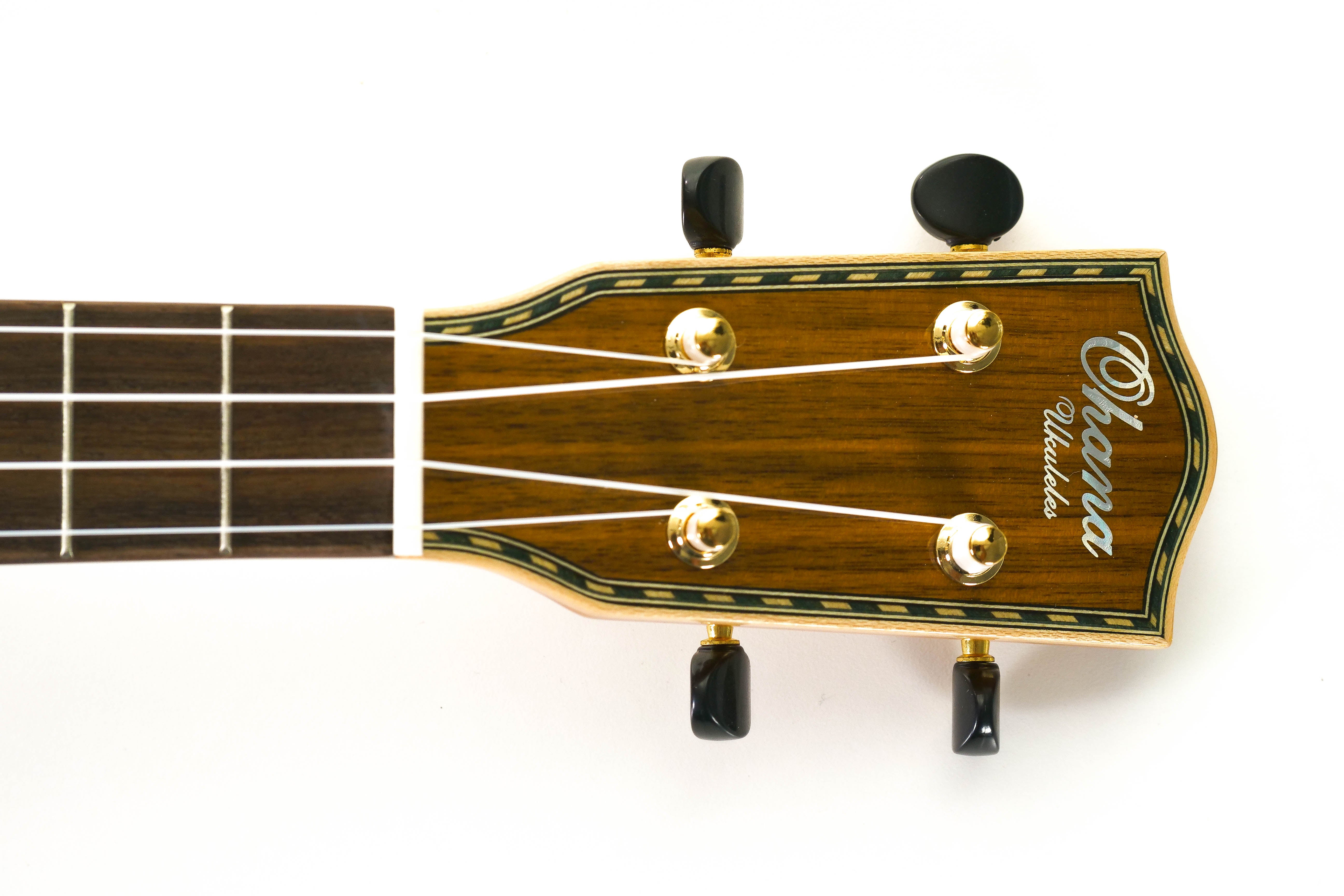 Ohana TK-43 Tenor Ukulele Solid Burled Redwood & Rosewood "HANNAH" LIMITED EDITION