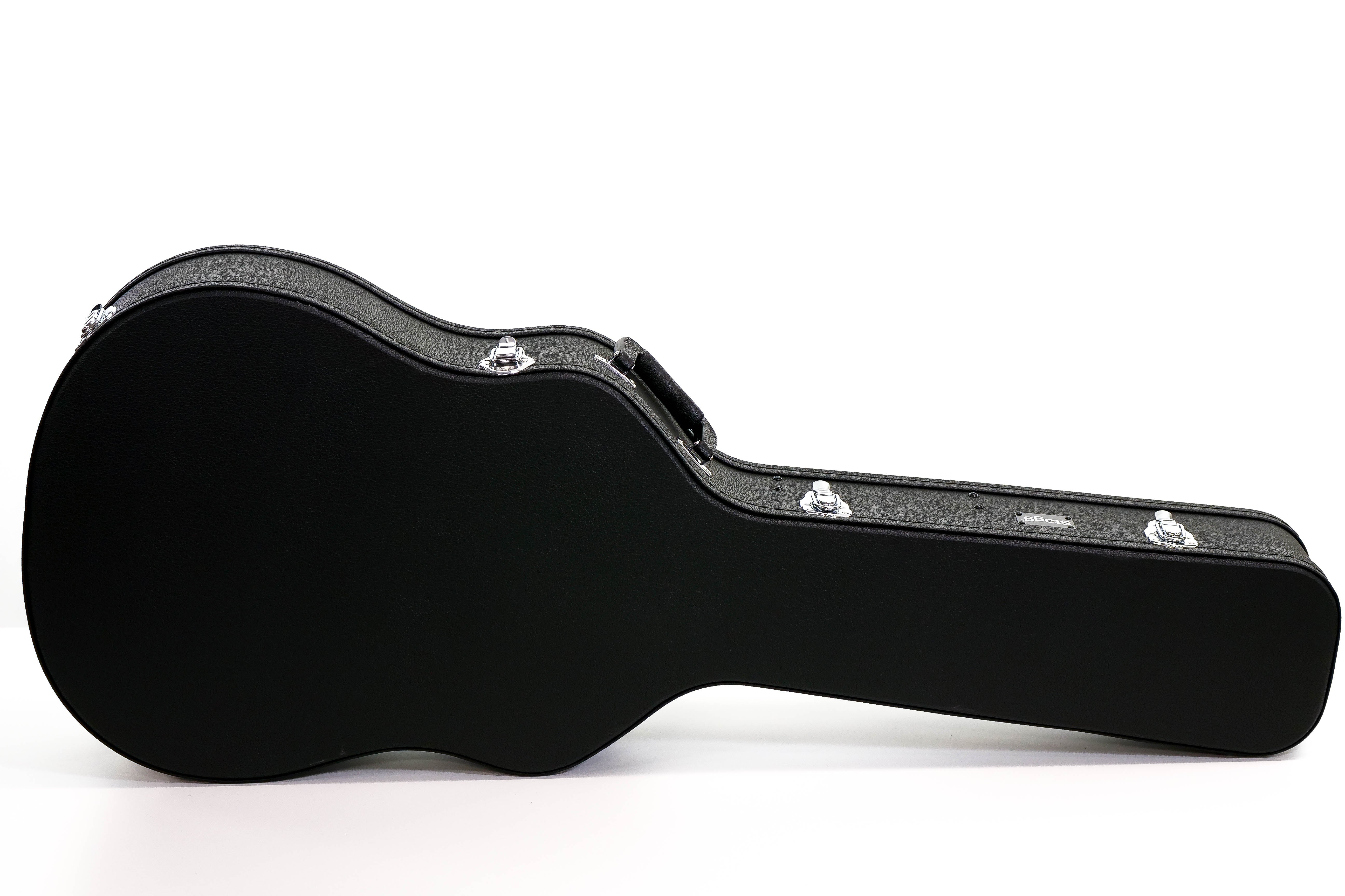 Stagg GCA-W-BK Dreadnought Hardshell Guitar Case - Black