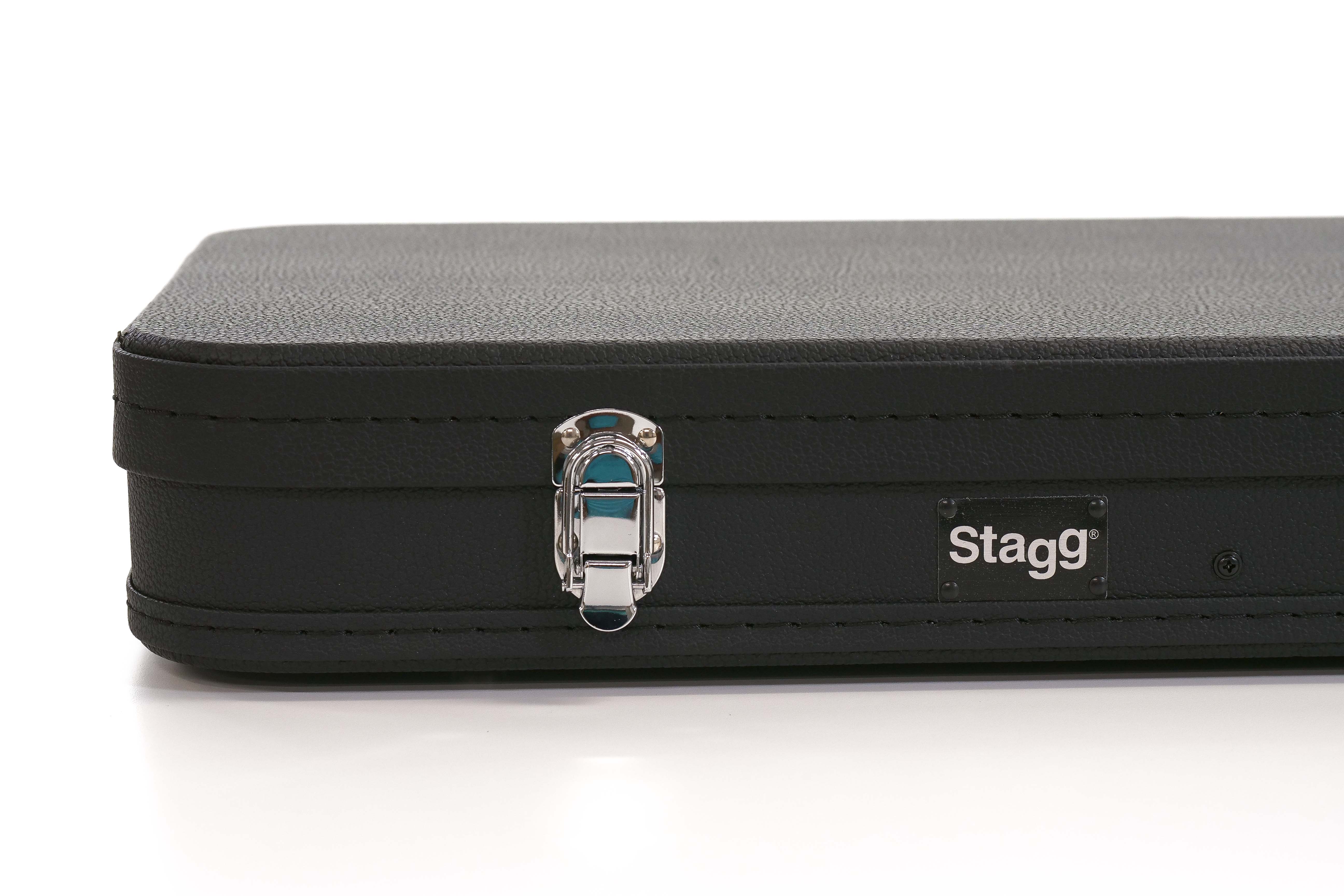Stagg GCA-RE-BK Electric Hardshell Guitar Case - Black
