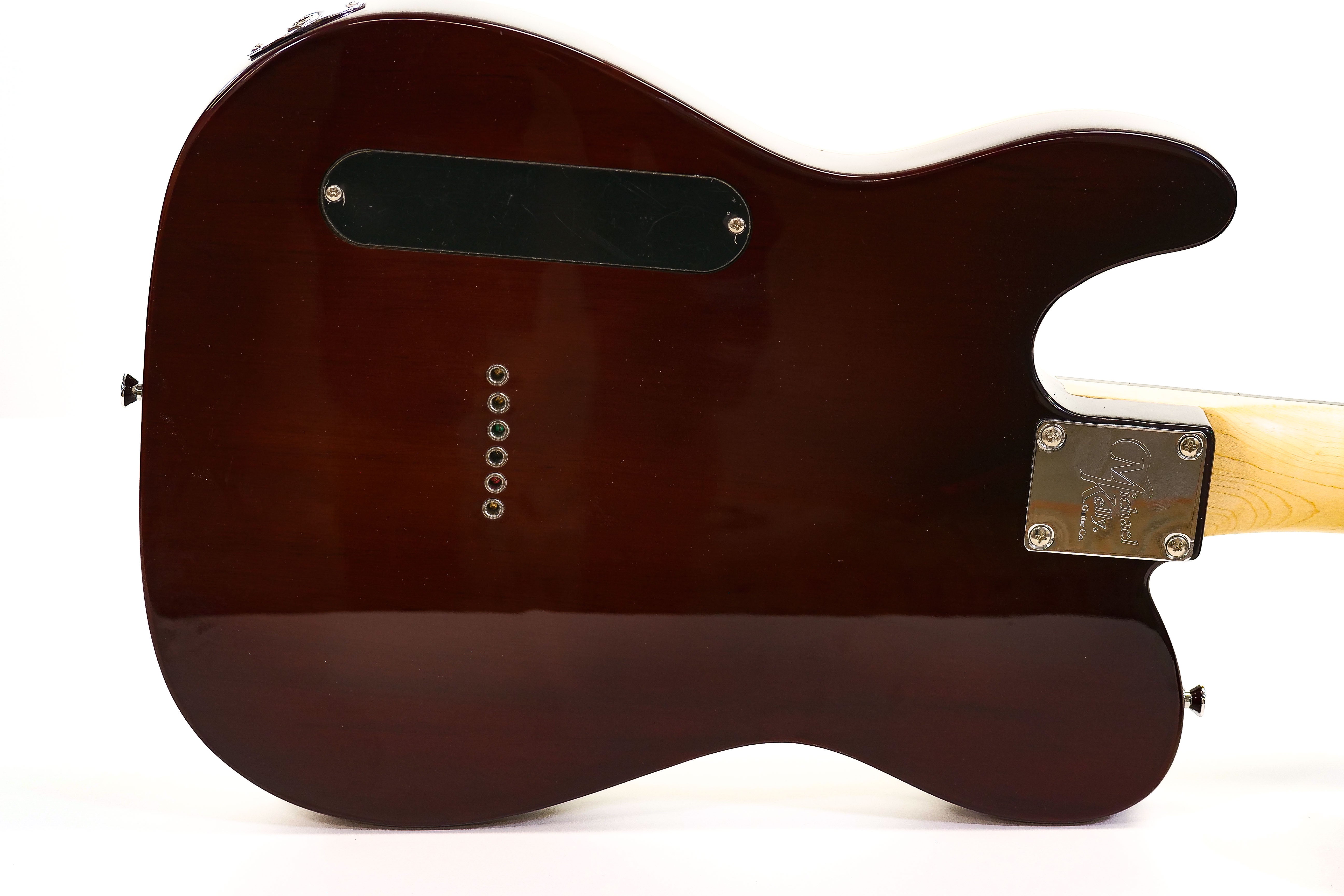 Michael Kelly Thinline Electric Guitar P90 Pickups and “F” Hole "Madeira"