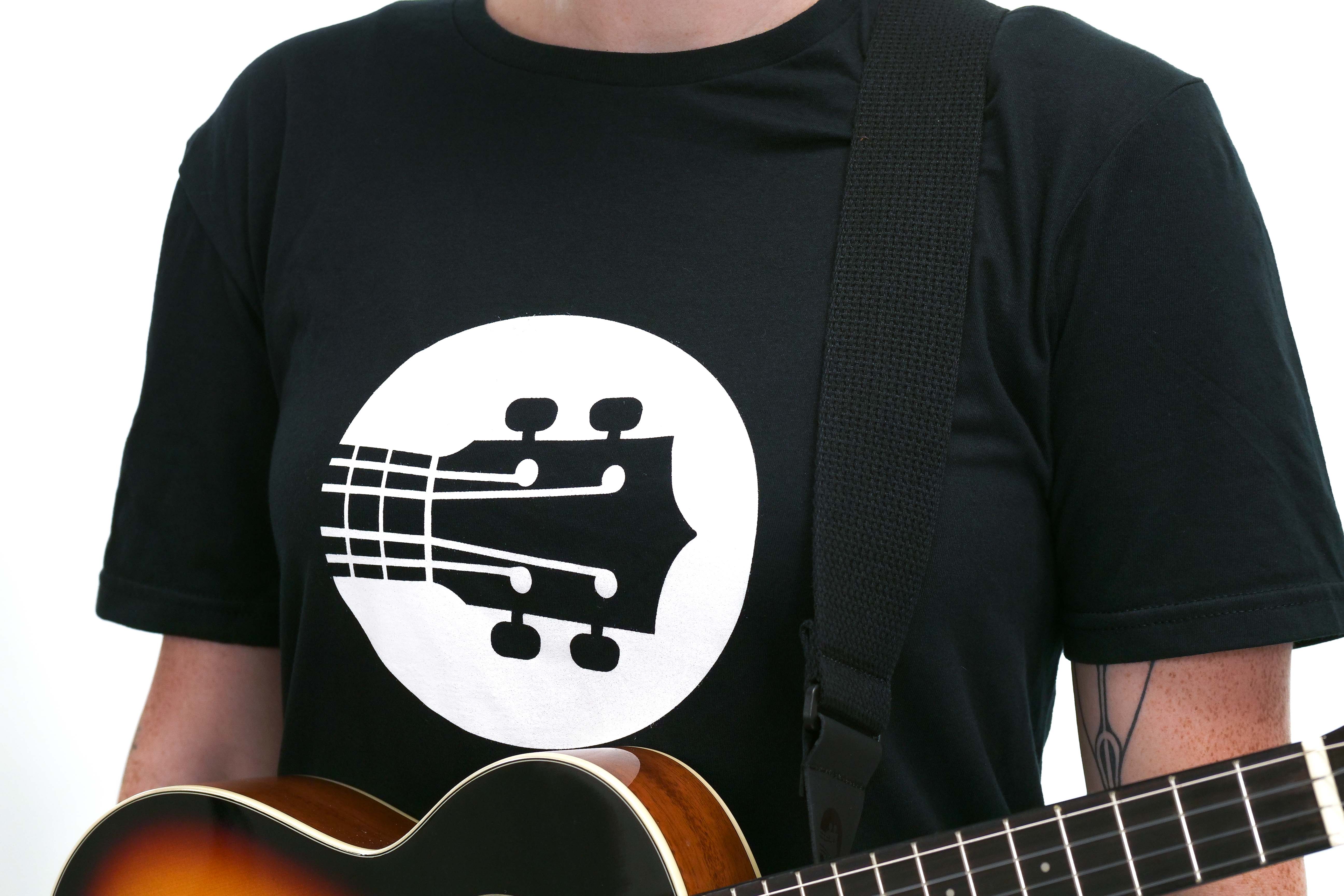 Terry Carter Music Store 2 Inch Woven Cotton Guitar and Ukulele Strap - BLACK