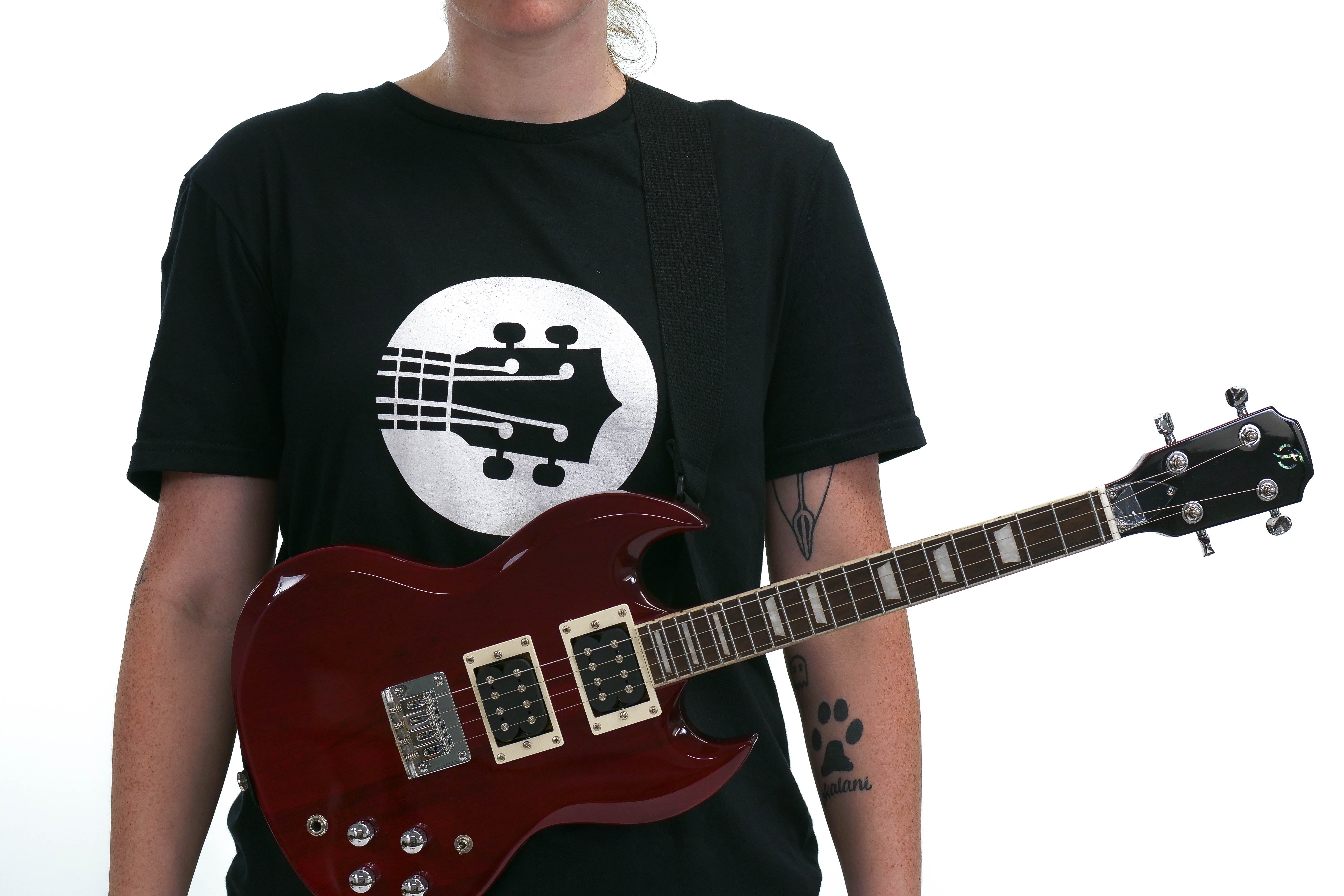 Terry Carter Music Store 2 Inch Woven Cotton Guitar and Ukulele Strap - BLACK