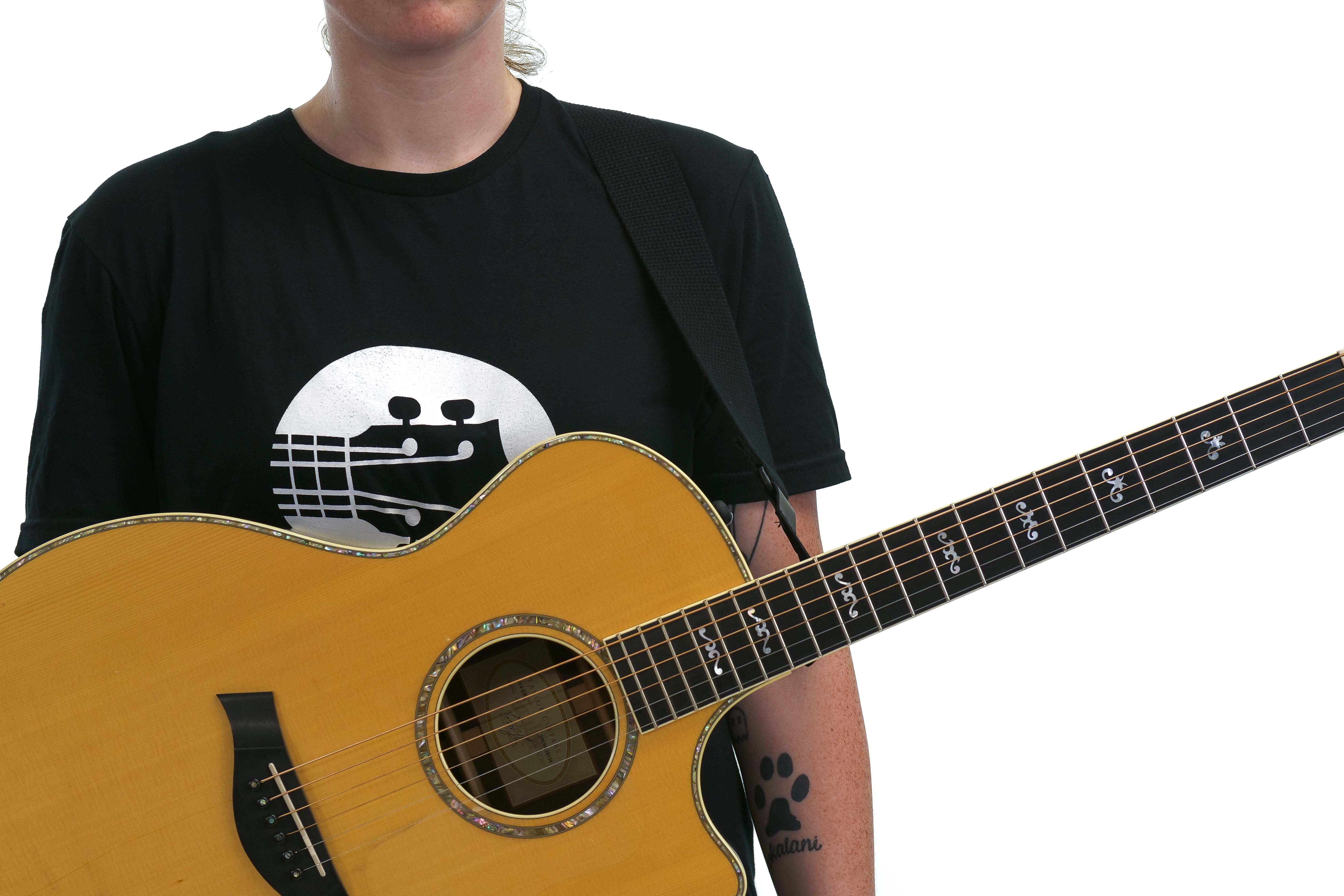 Terry Carter Music Store 2 Inch Woven Cotton Guitar and Ukulele Strap - BLACK