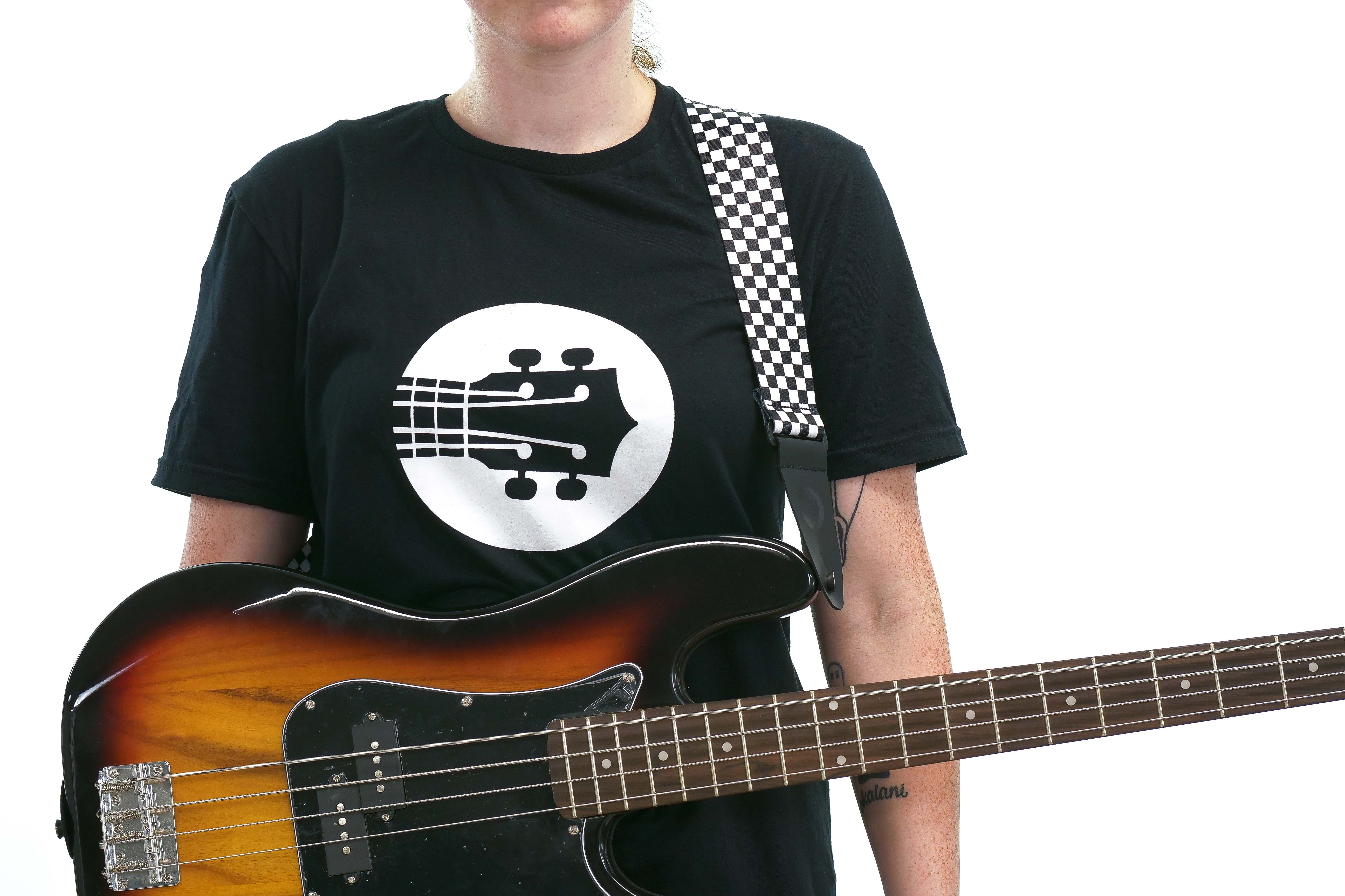 Terry Carter Music Store 2 Inch Sublimation Guitar and Ukulele Strap - CHECKERBOARD