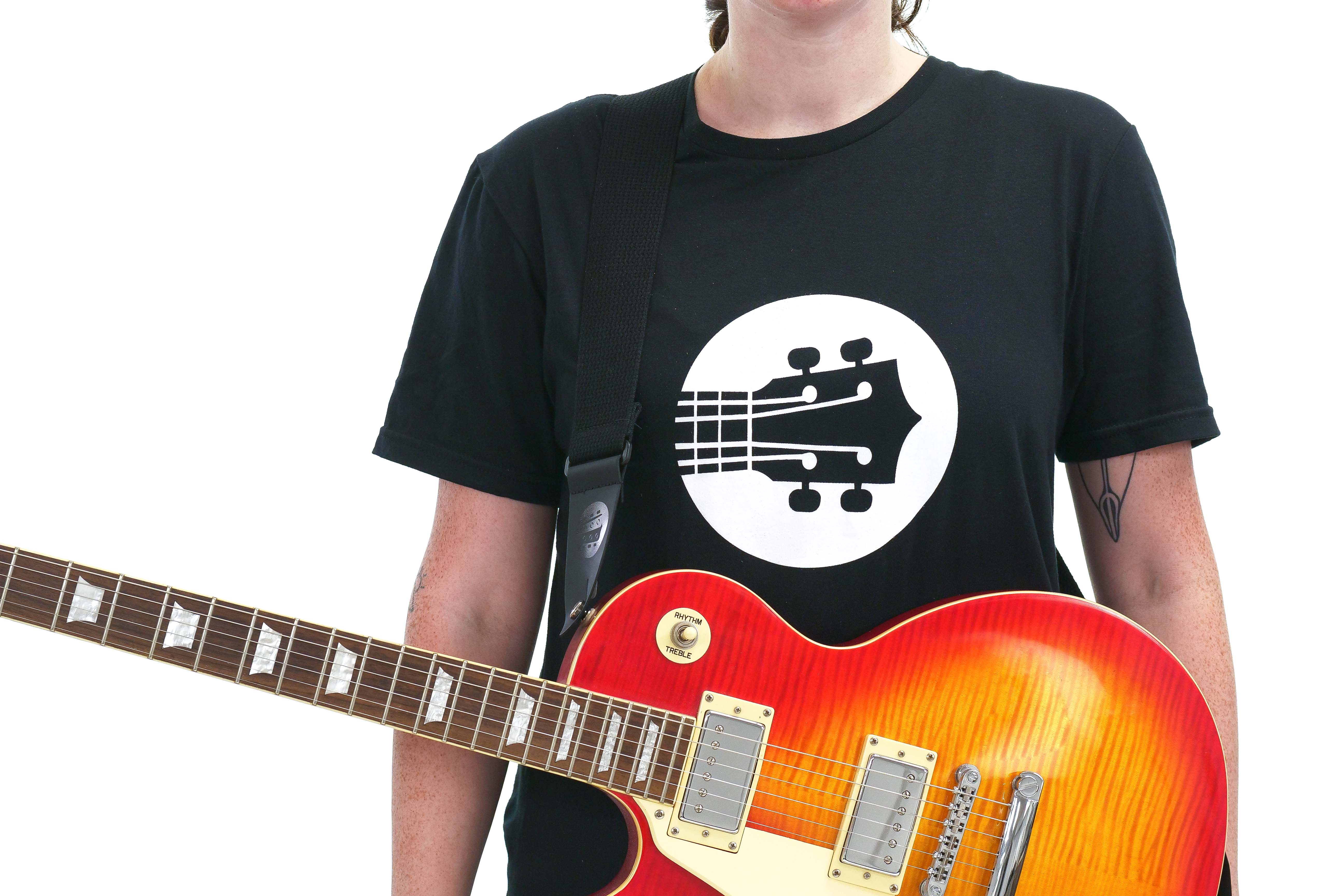 Terry Carter Music Store 2 Inch Woven Cotton Guitar Strap - BLACK