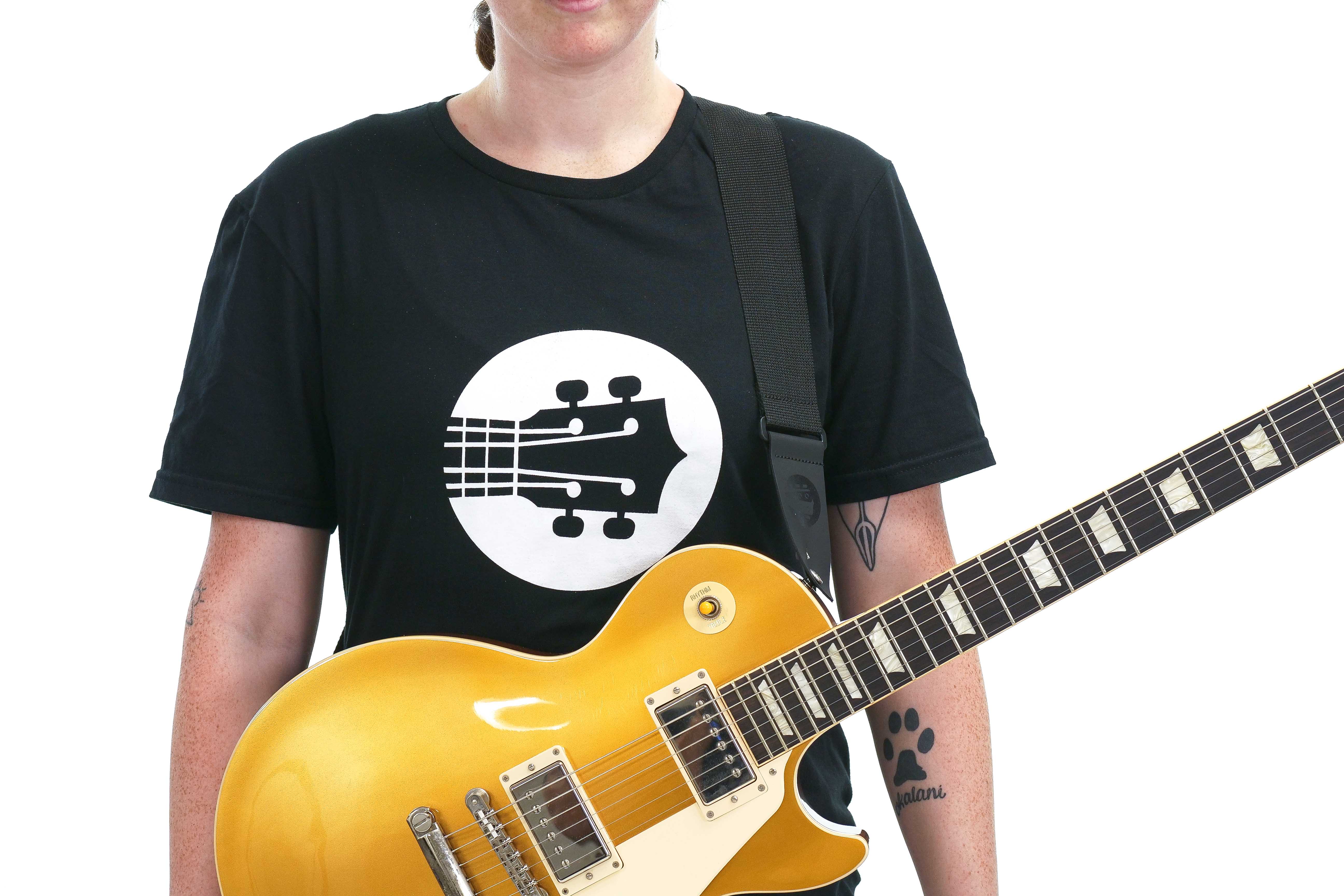 Terry Carter Music Store 2 Inch Woven Cotton Guitar Strap - BLACK